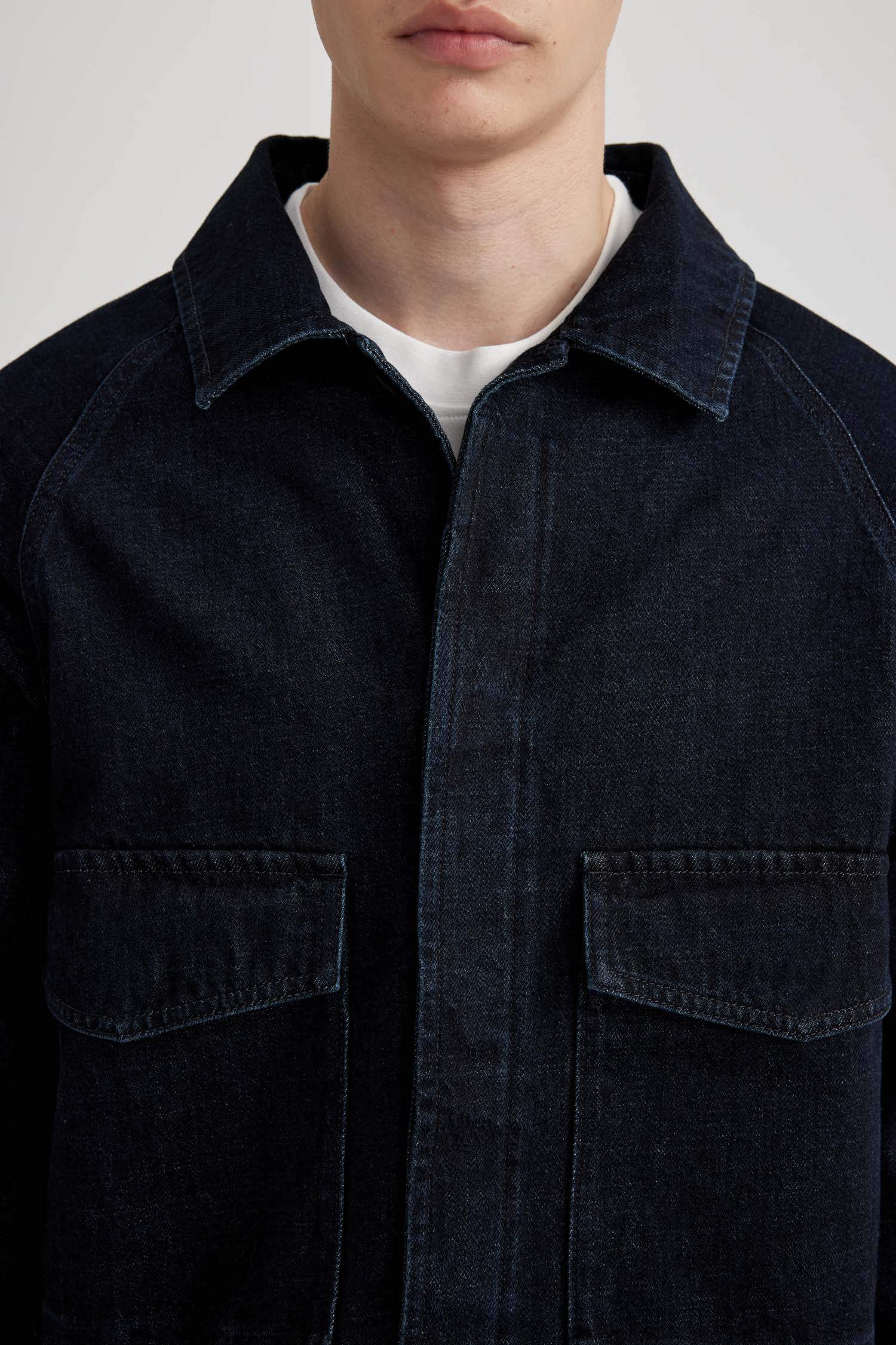 Jacket en Jean à coupe régulière