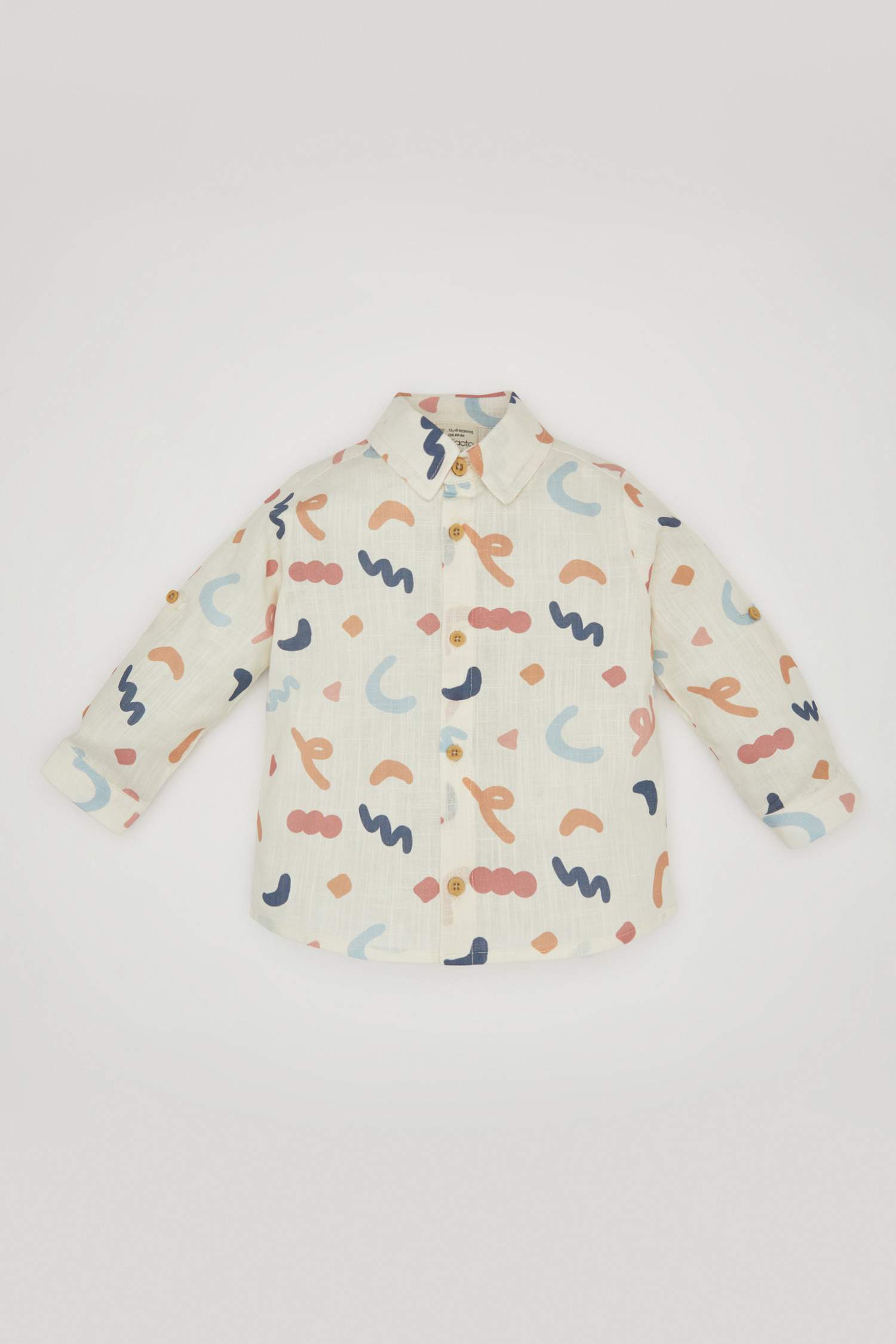 Chemise à Manches Longues en Popeline Évasée pour Bébé Garçon