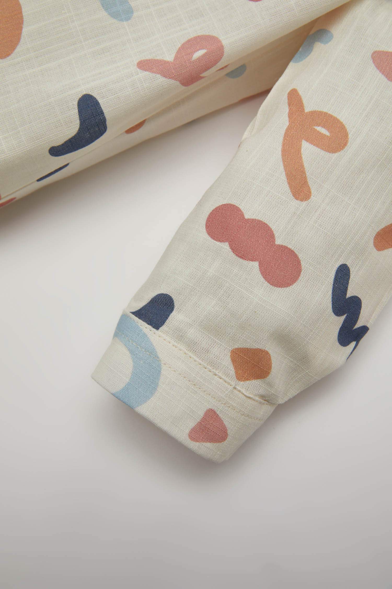 Chemise à Manches Longues en Popeline Évasée pour Bébé Garçon