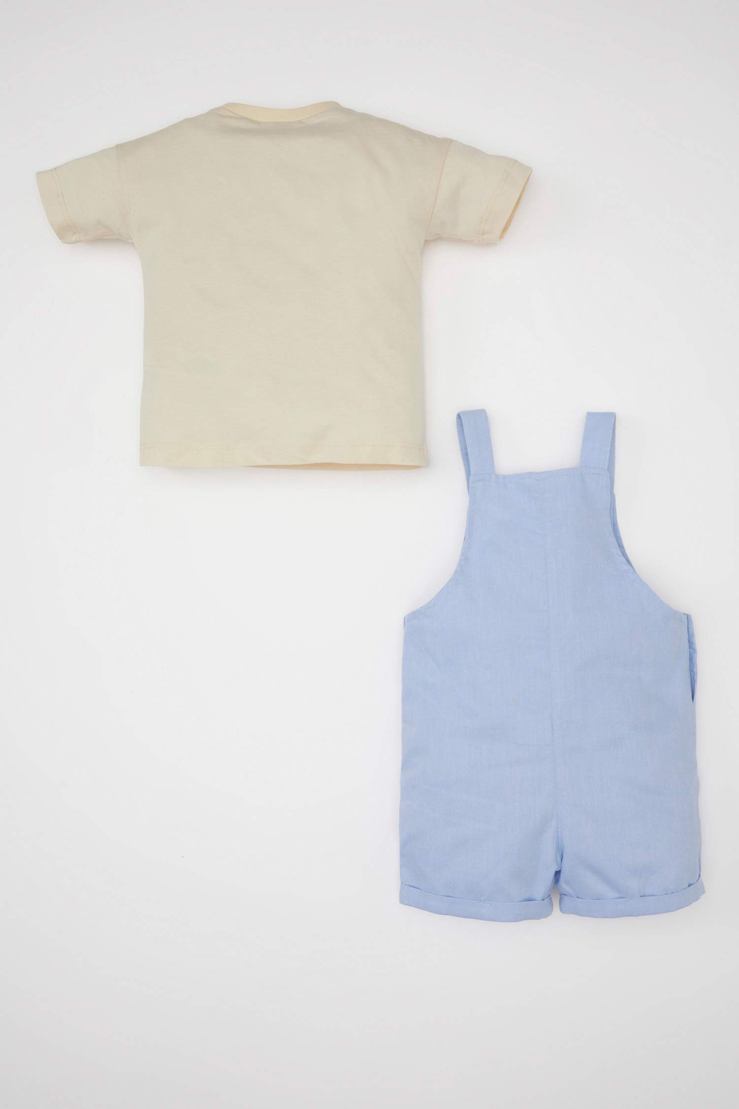 Ensemble De T-Shirt à Manches Courtes et Salopette Imprimé pour Bébé Garçon