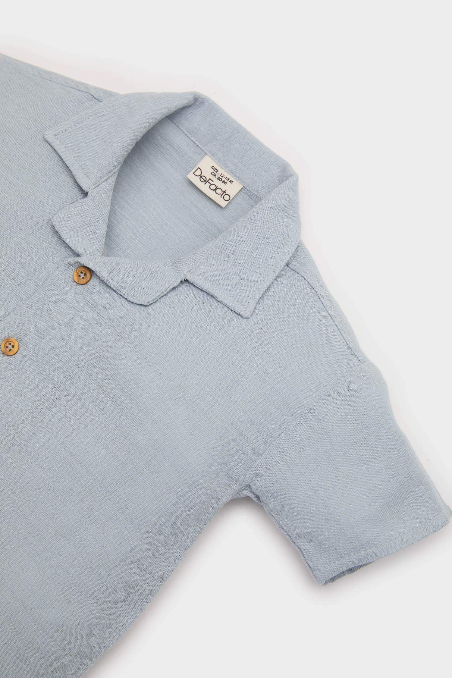 Baby Boy Muslin 2 Piece Set