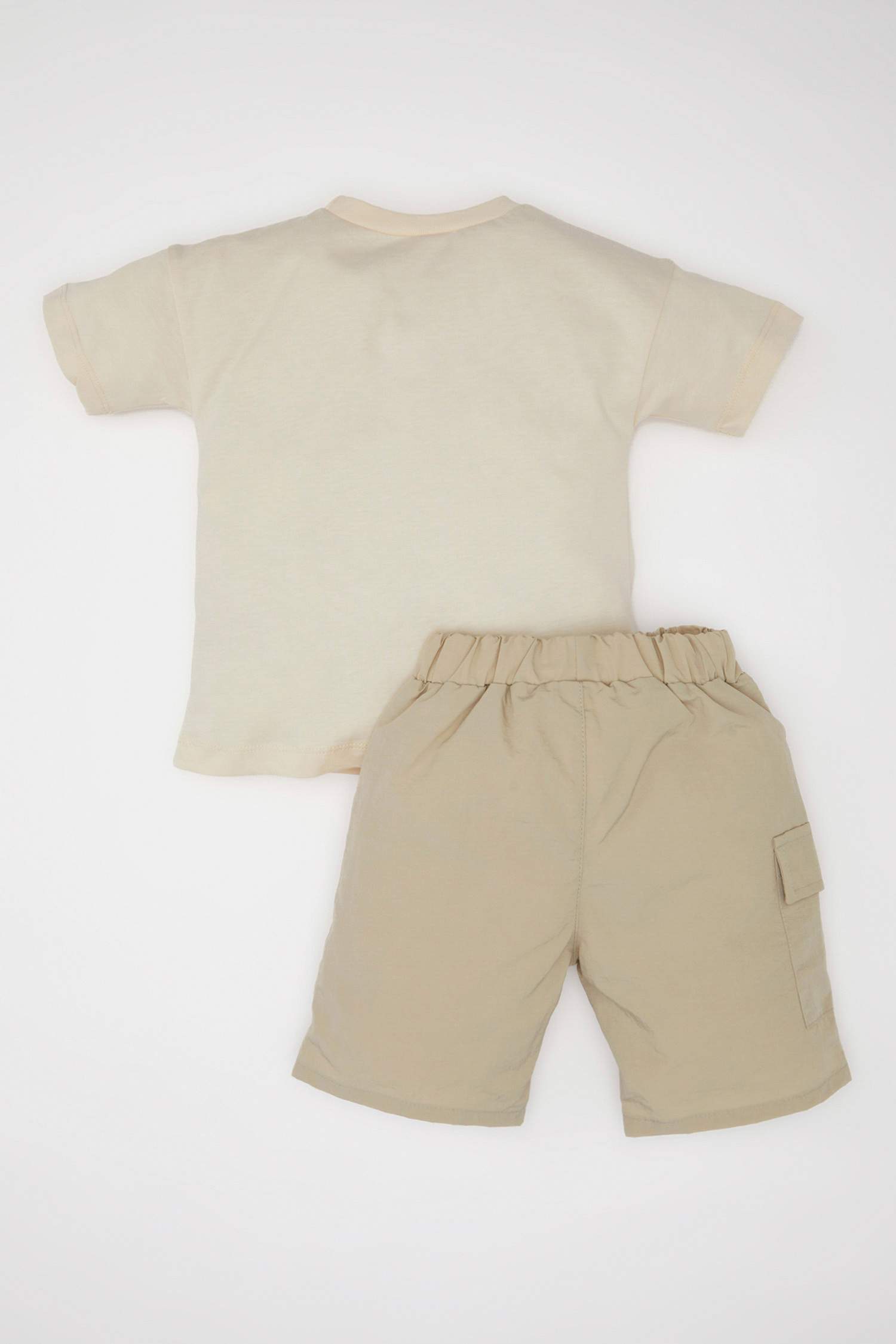 Ensemle de T-Shirt Manches Courtes imprimé Palmier et Short pour Bébé Garçon - 2 Pièces