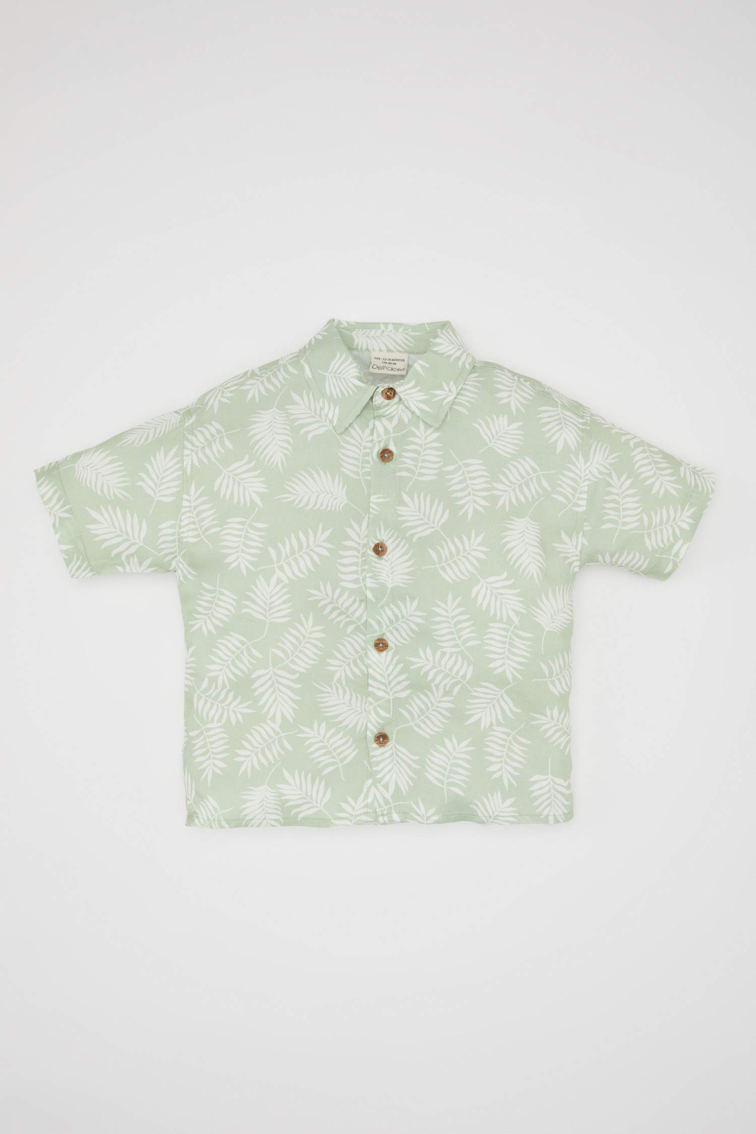 Baby Boy Patterned Short Sleeve Shirt