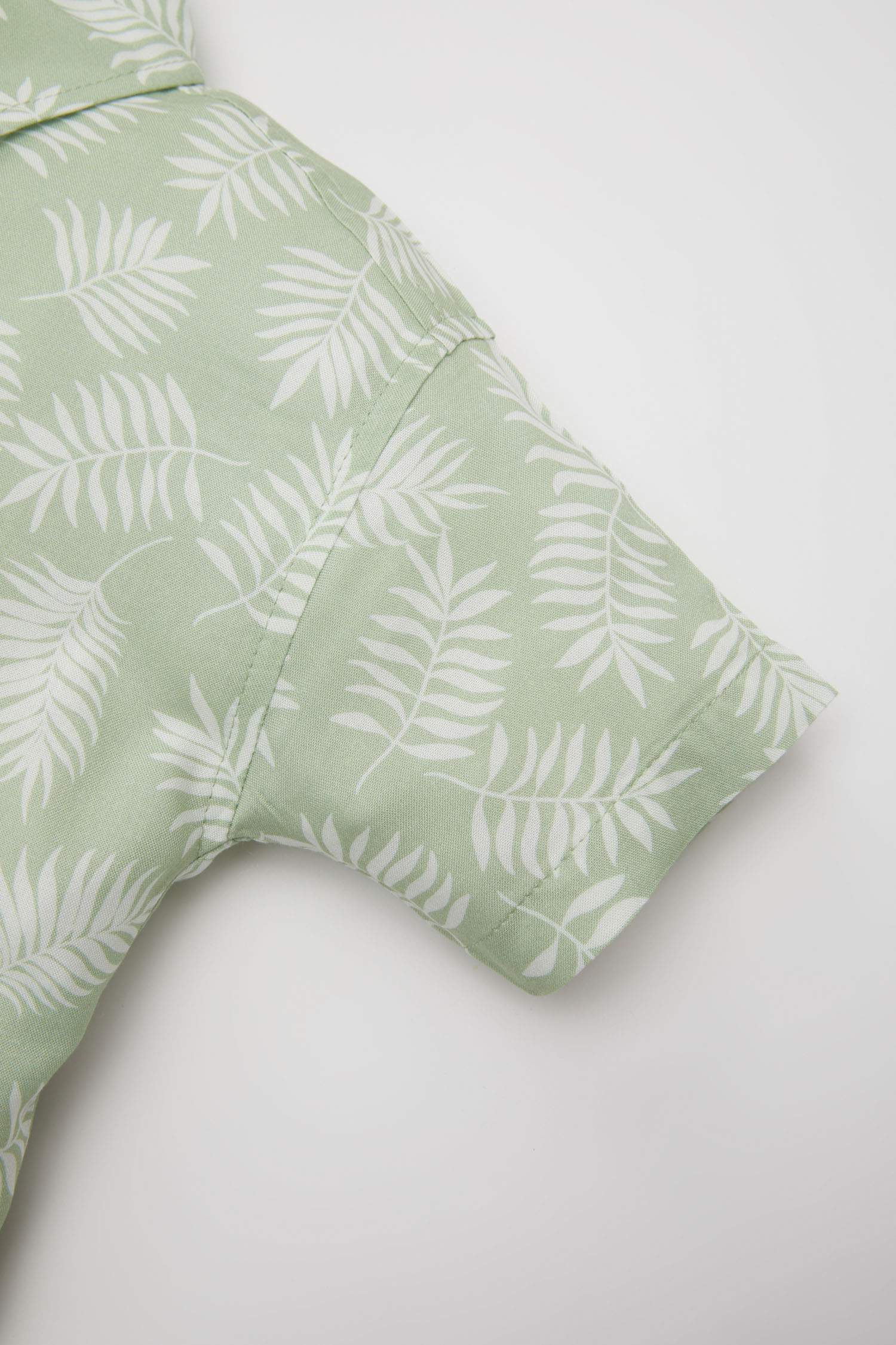 Baby Boy Patterned Short Sleeve Shirt