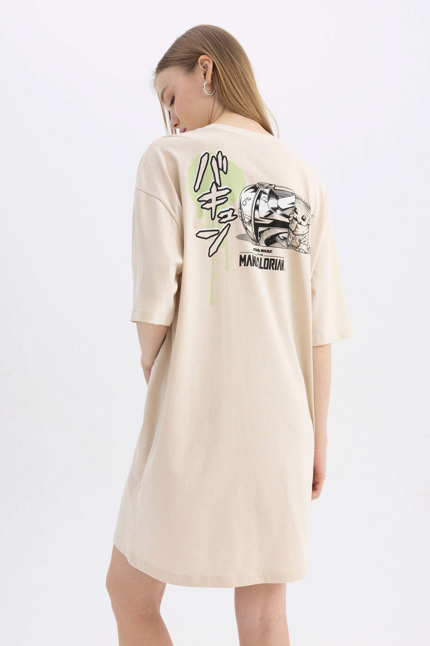 فستان تي شيرت قصير ممشط من Star Wars