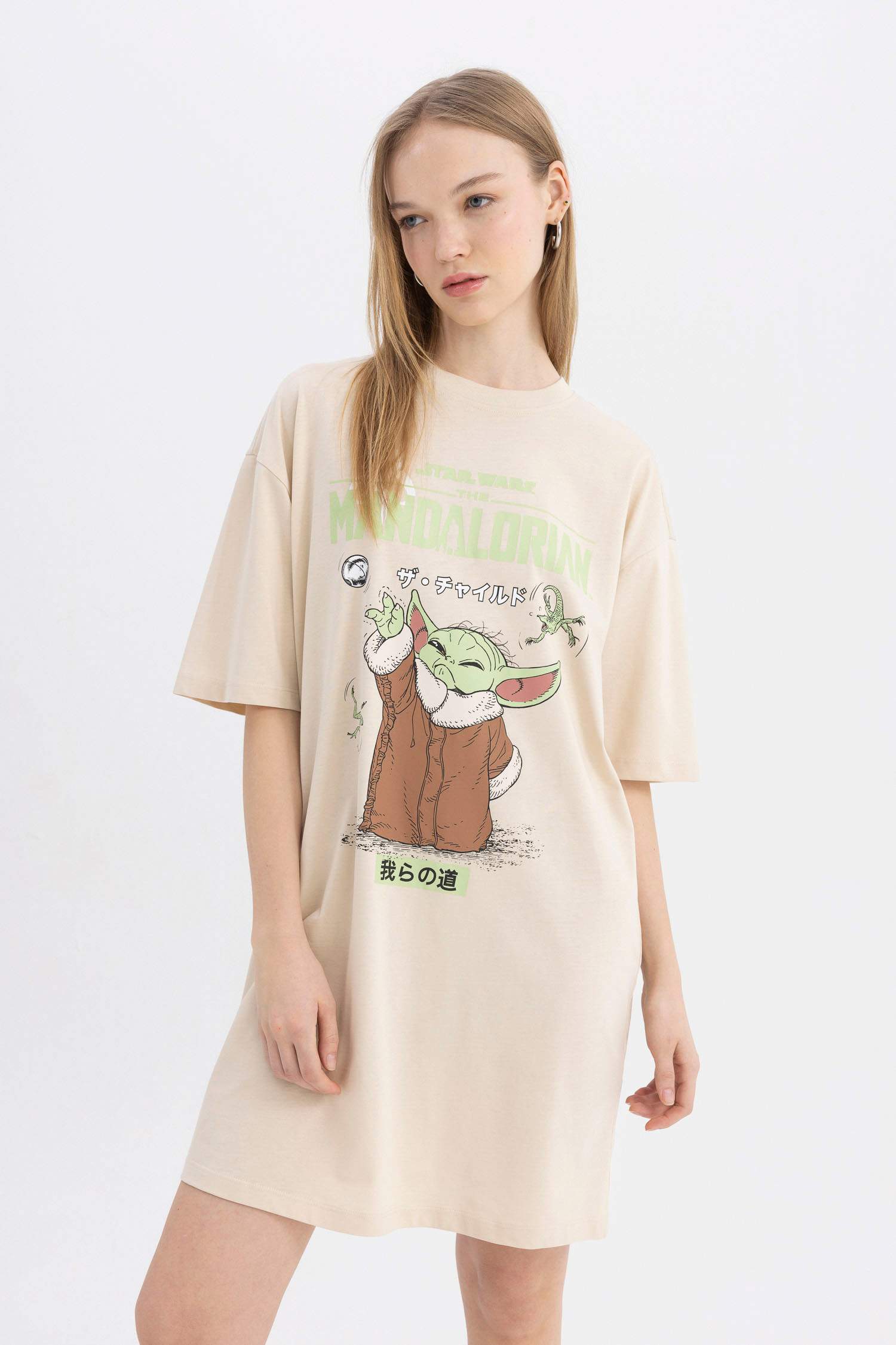 فستان تي شيرت قصير ممشط من Star Wars