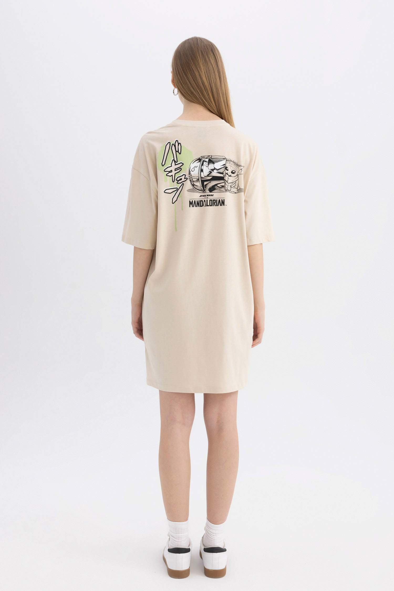 فستان تي شيرت قصير ممشط من Star Wars