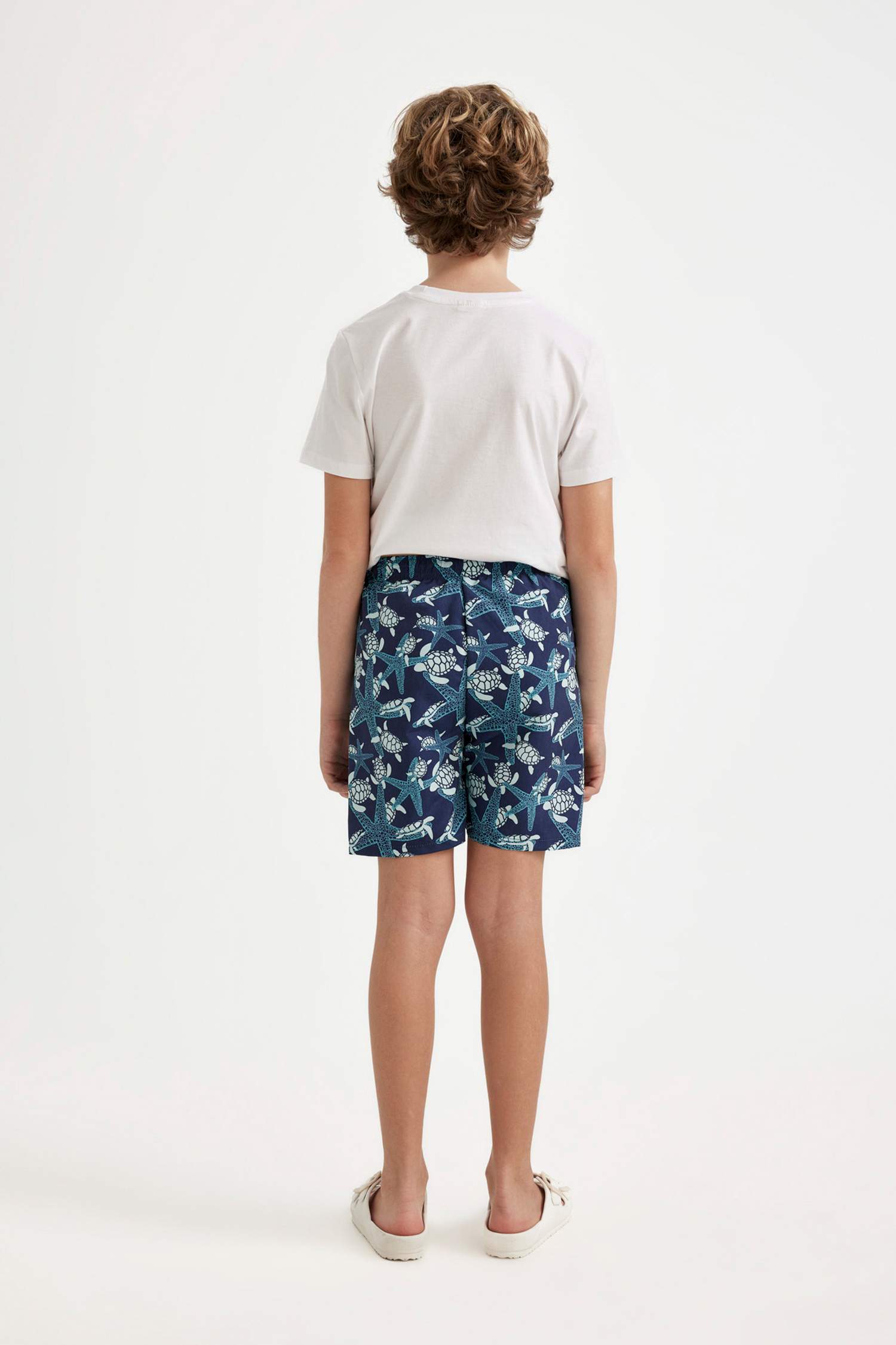 Boy Patterned Swim Shorts