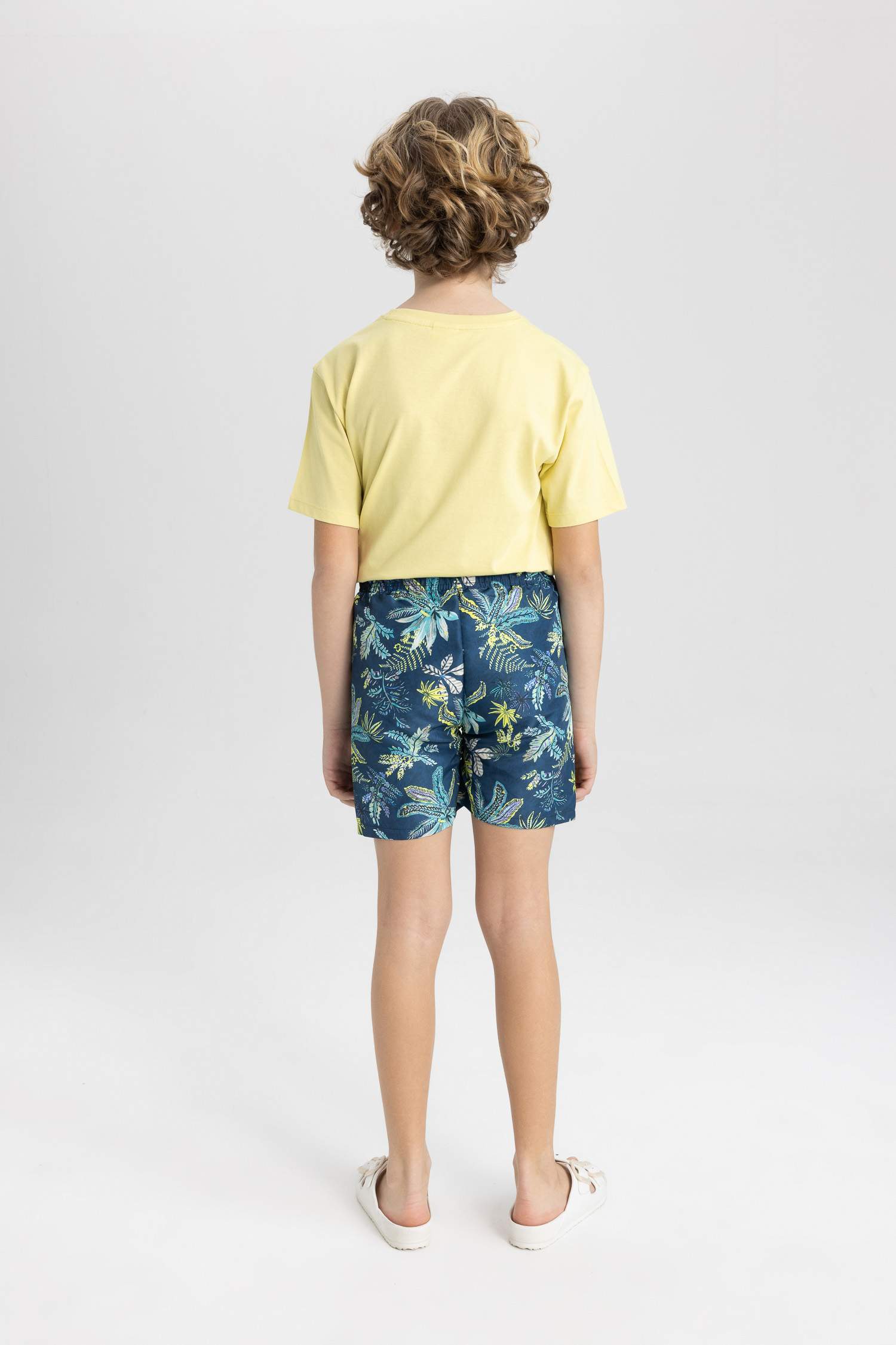 Boy Patterned Swim Shorts