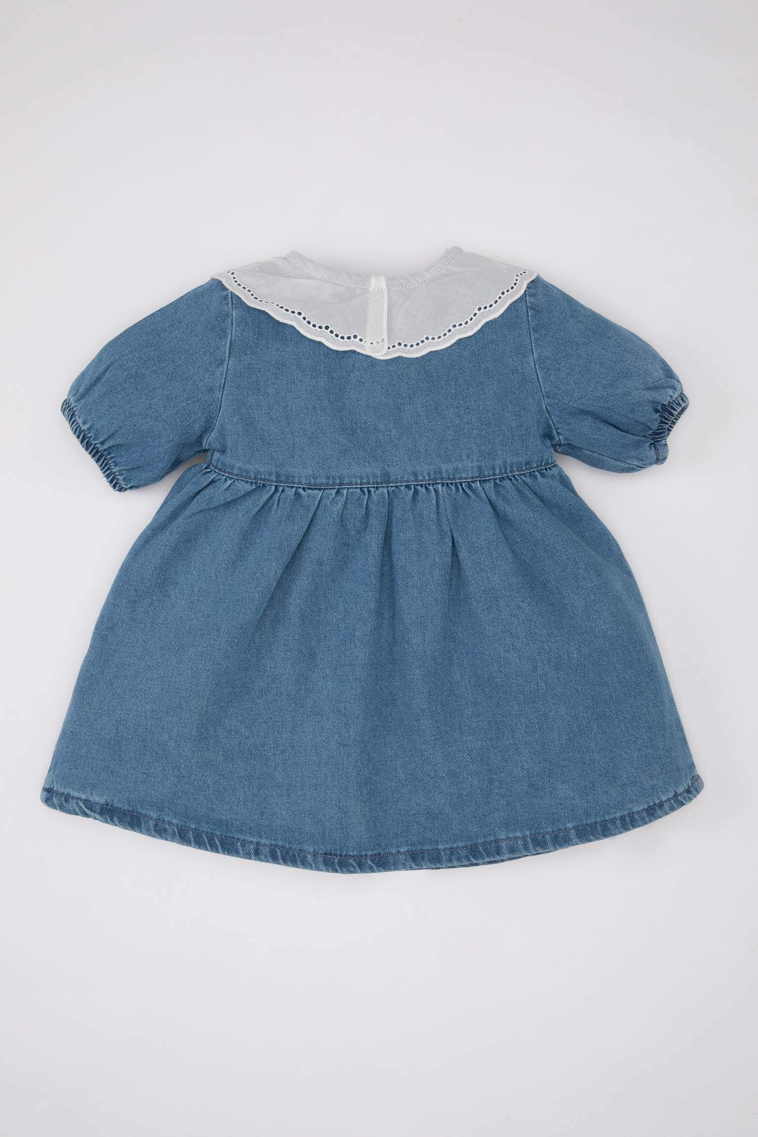 Baby Girl Short Sleeve Denim Dress