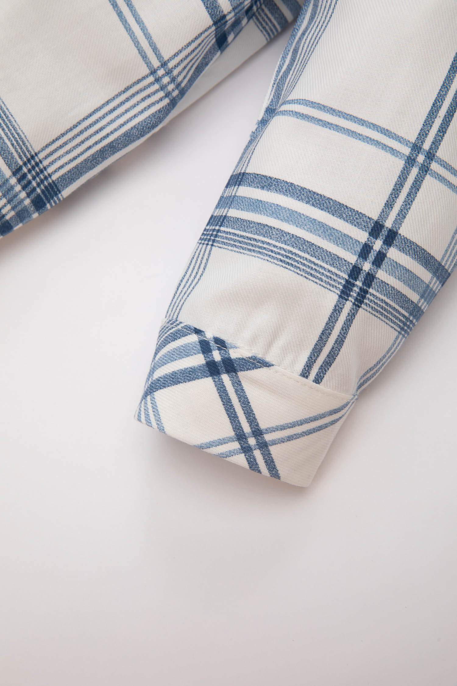 Erkek Bebek Kareli Twill Gömlek Pantolon 2'li Takım