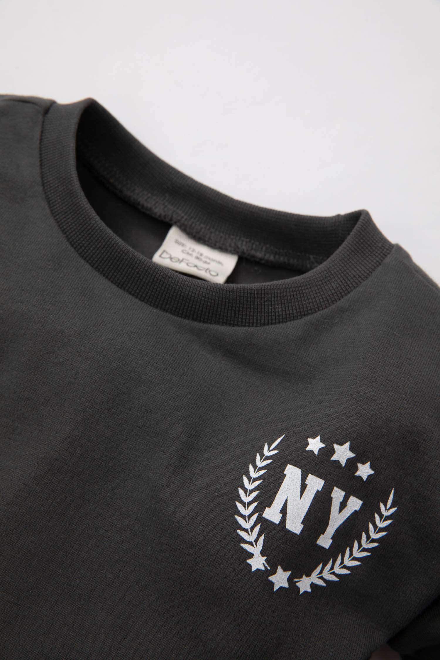 T-Shirt coupe régulière Manches Longues à Col Rond avec imprimé Pour Bébé Garçon