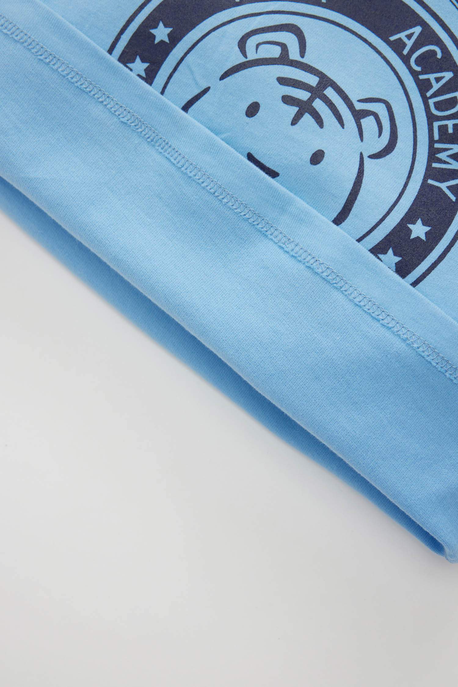 Erkek Bebek Bisiklet Yaka Kaplan Desenli Uzun Kollu Tişört