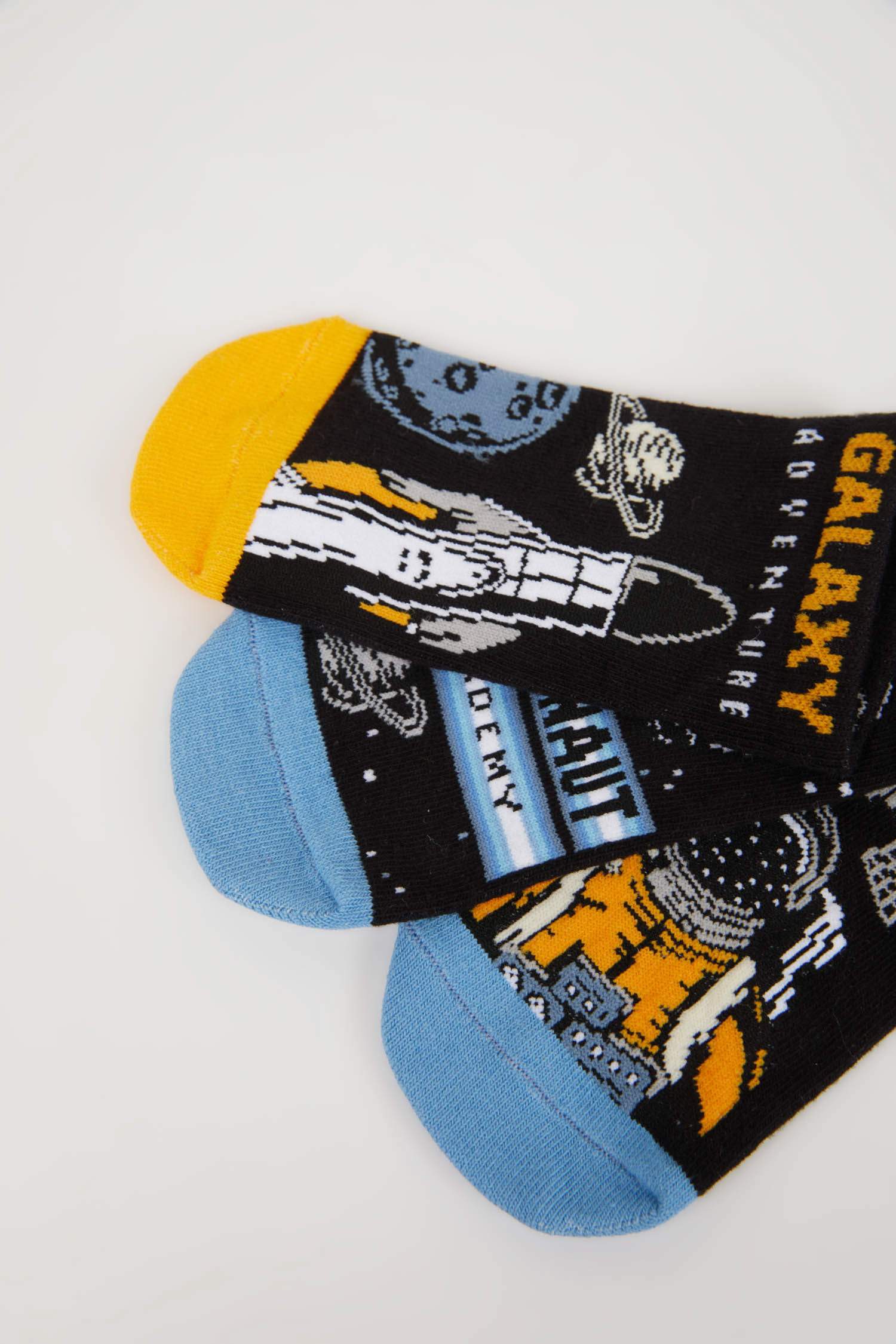 جوارب ولادي قصيرة قطن - 3 قطع