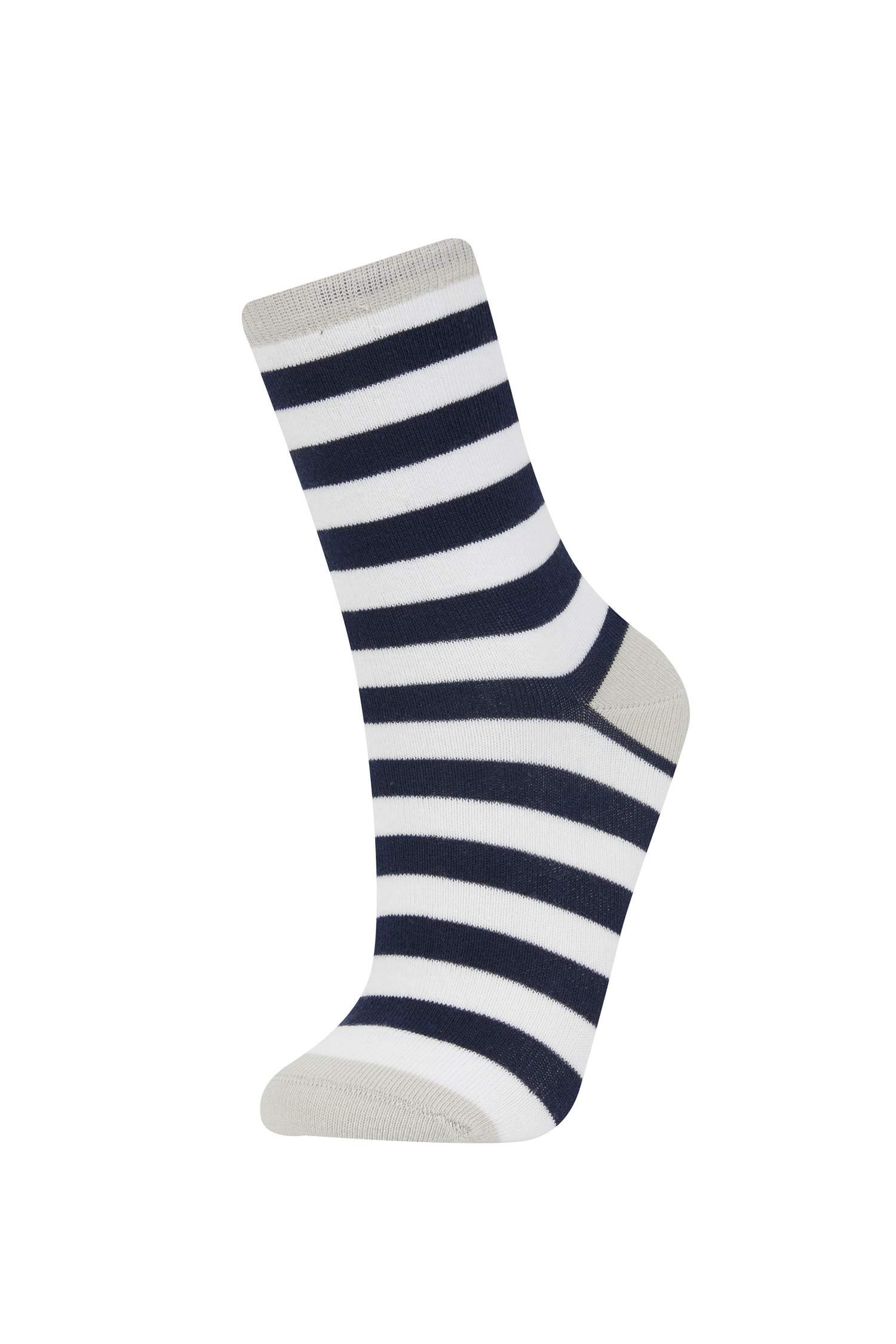 Boy 5 Piece Cotton Long Socks