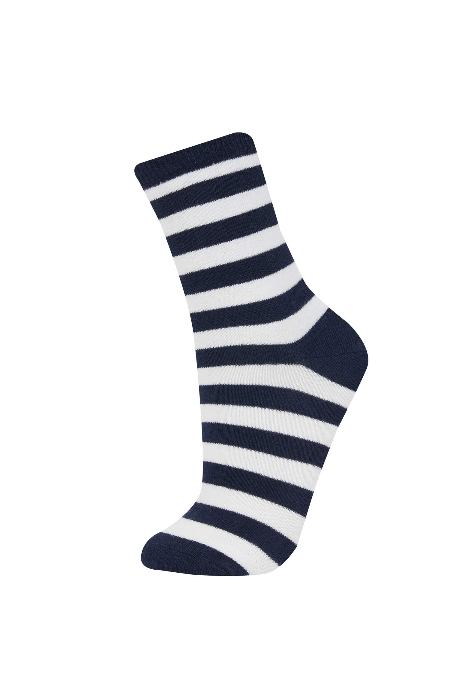 Boy 5 Piece Cotton Long Socks