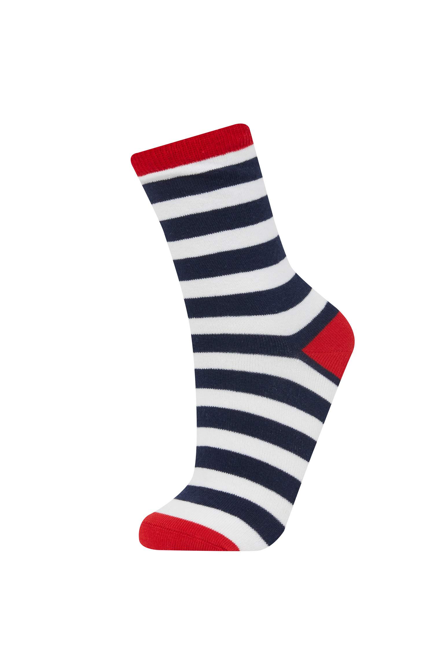 Boy 5 Piece Cotton Long Socks