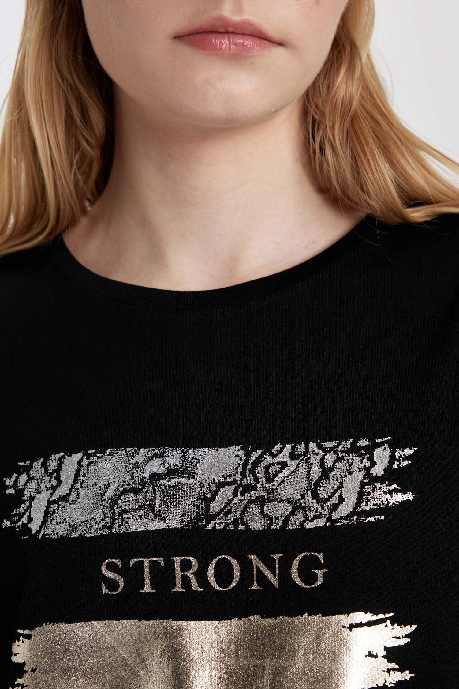 Relax Fit Crew Neck Printed Short Sleeve T-Shirt