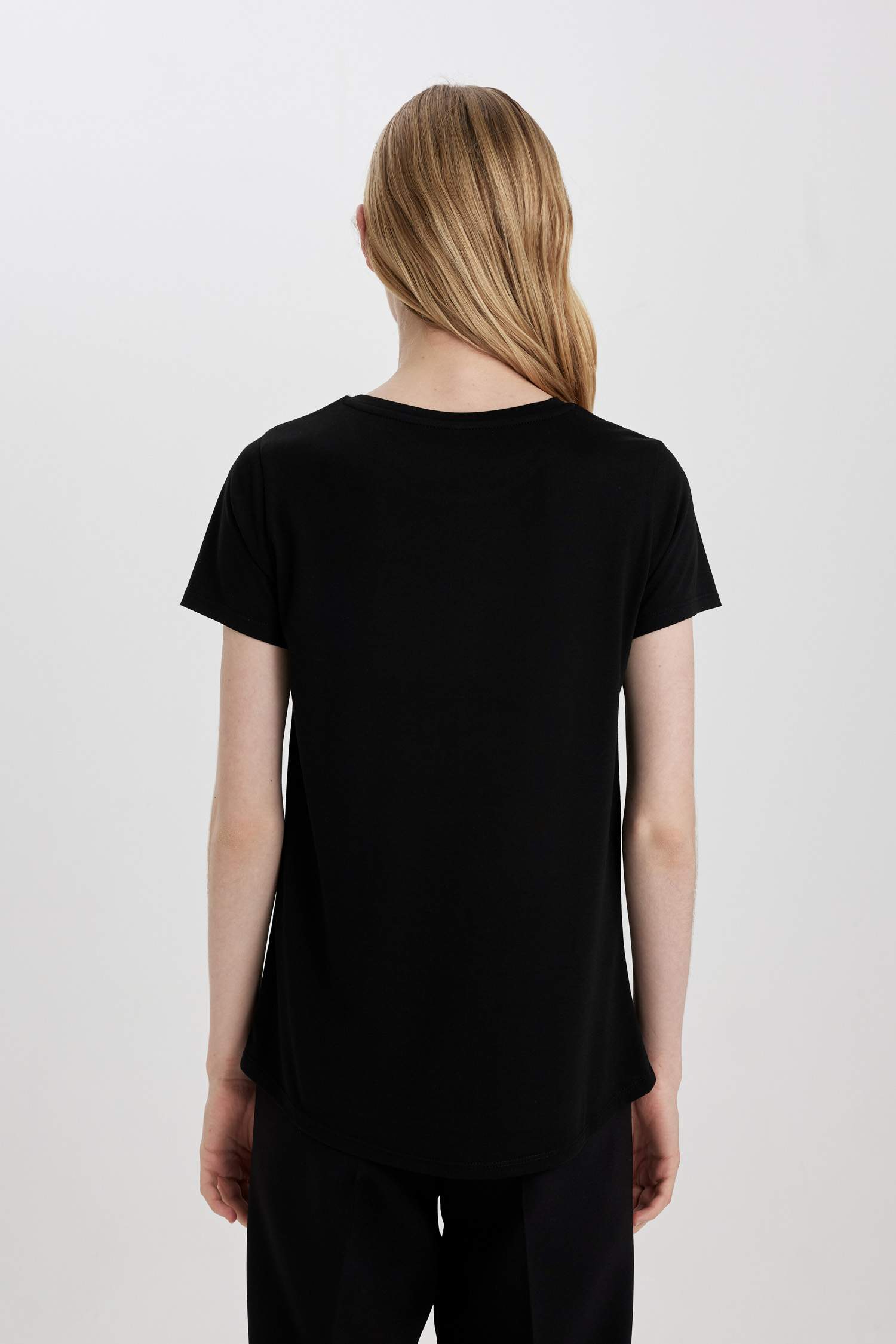 Relax Fit Crew Neck Printed Short Sleeve T-Shirt