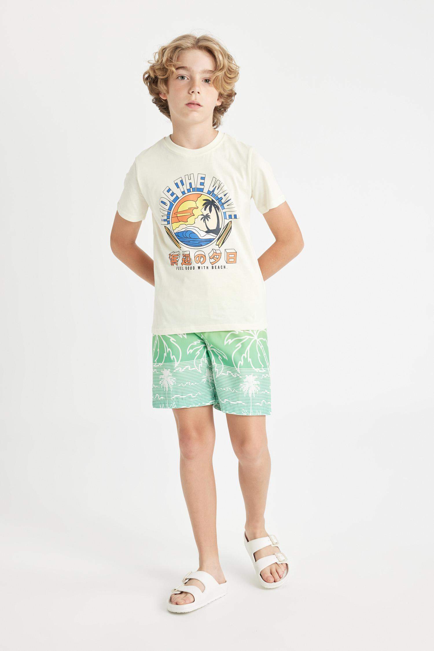Boy Long Fit Swim Shorts