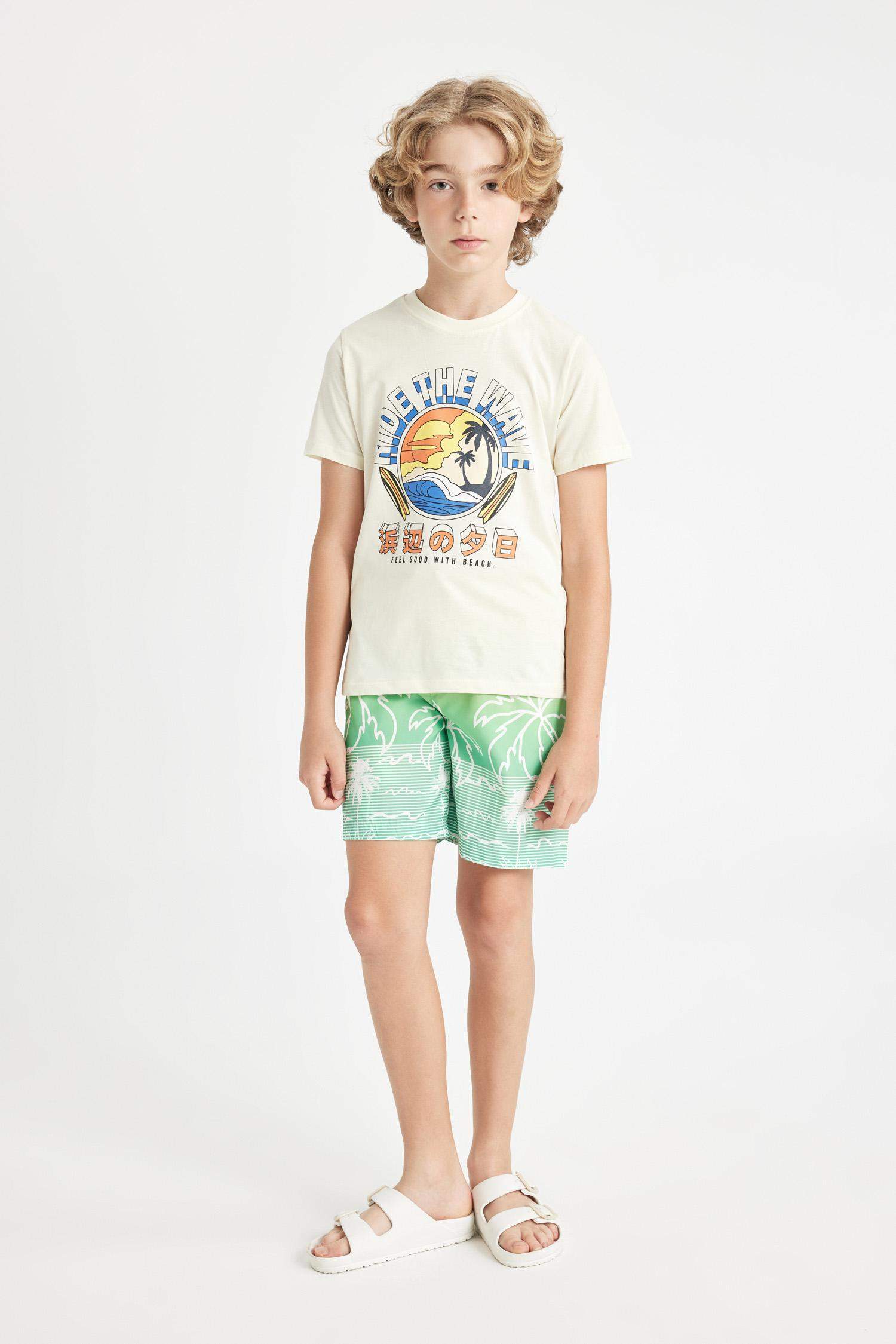 Boy Long Fit Swim Shorts