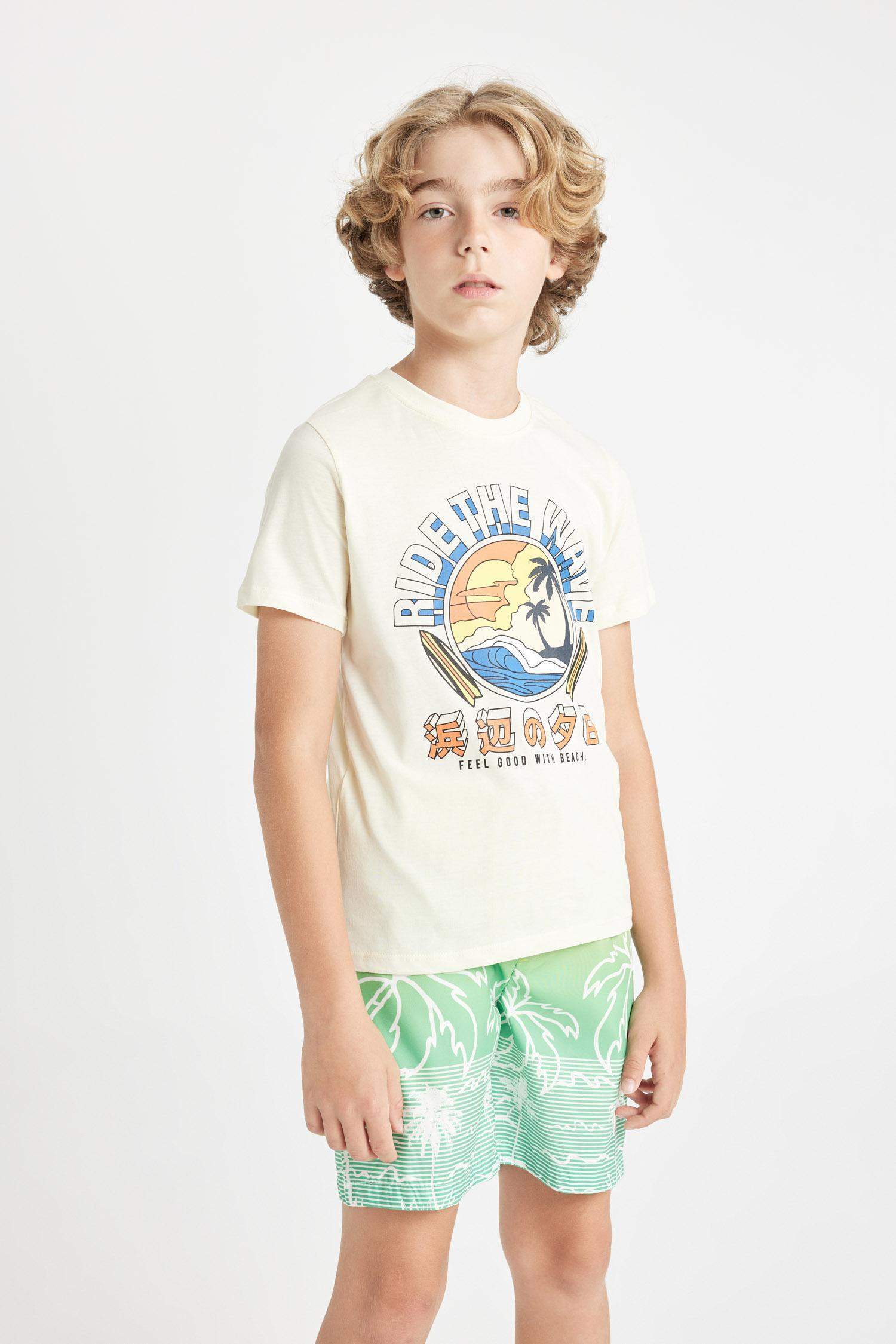 Boy Long Fit Swim Shorts