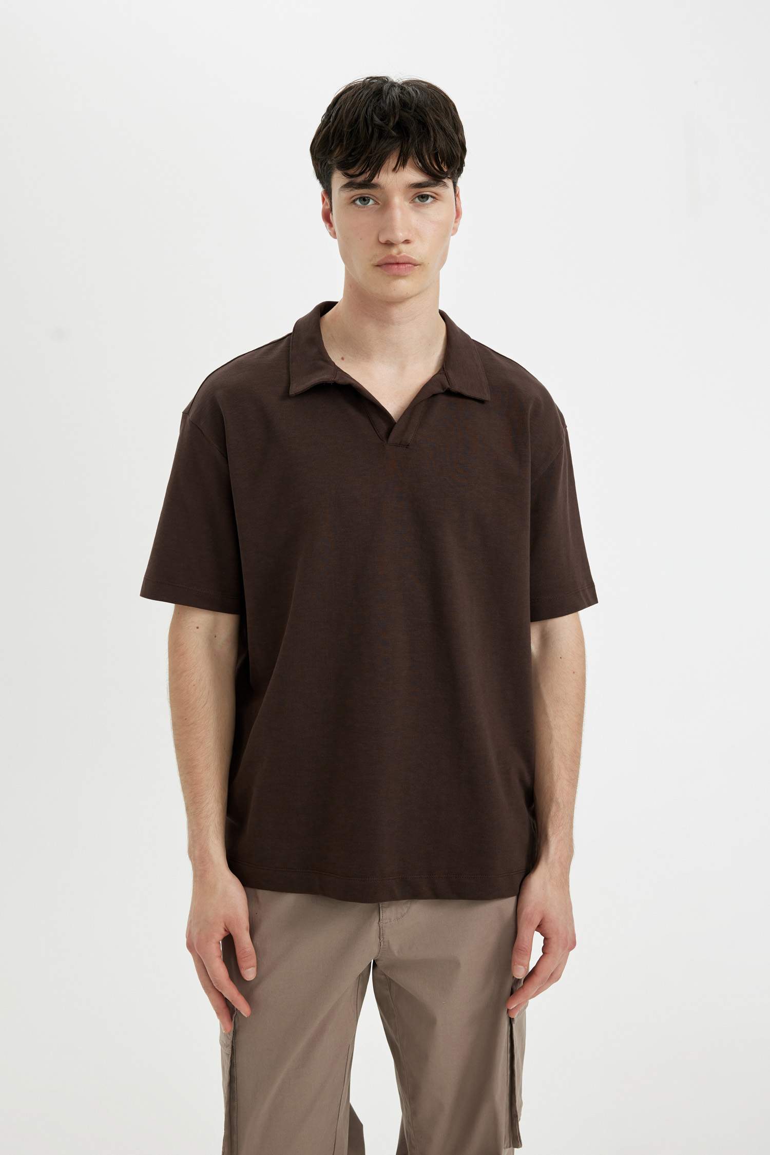 تيشيرت بولو نص كم قصة مريحة