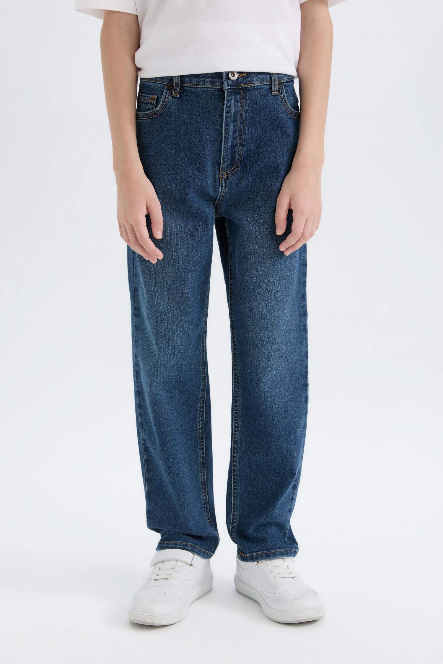 Джинсы Loose Fit прямого кроя для мальчиков