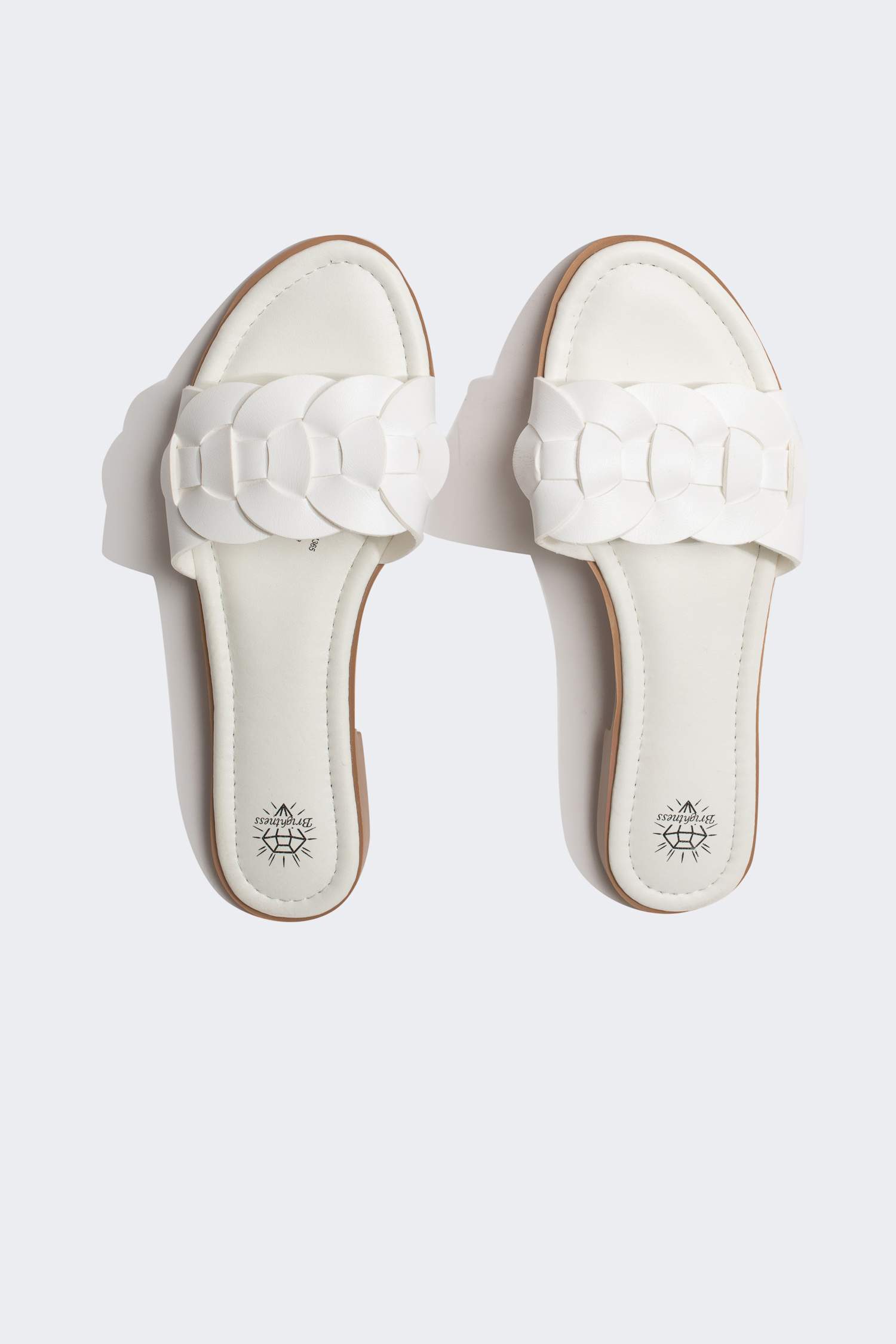 Kadın Düz Taban Tek Bantlı Suni Deri Terlik