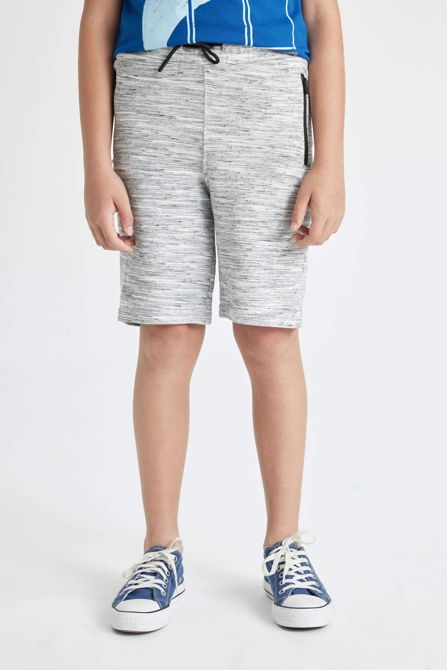 Erkek Çocuk Fermuar Cepli Şort