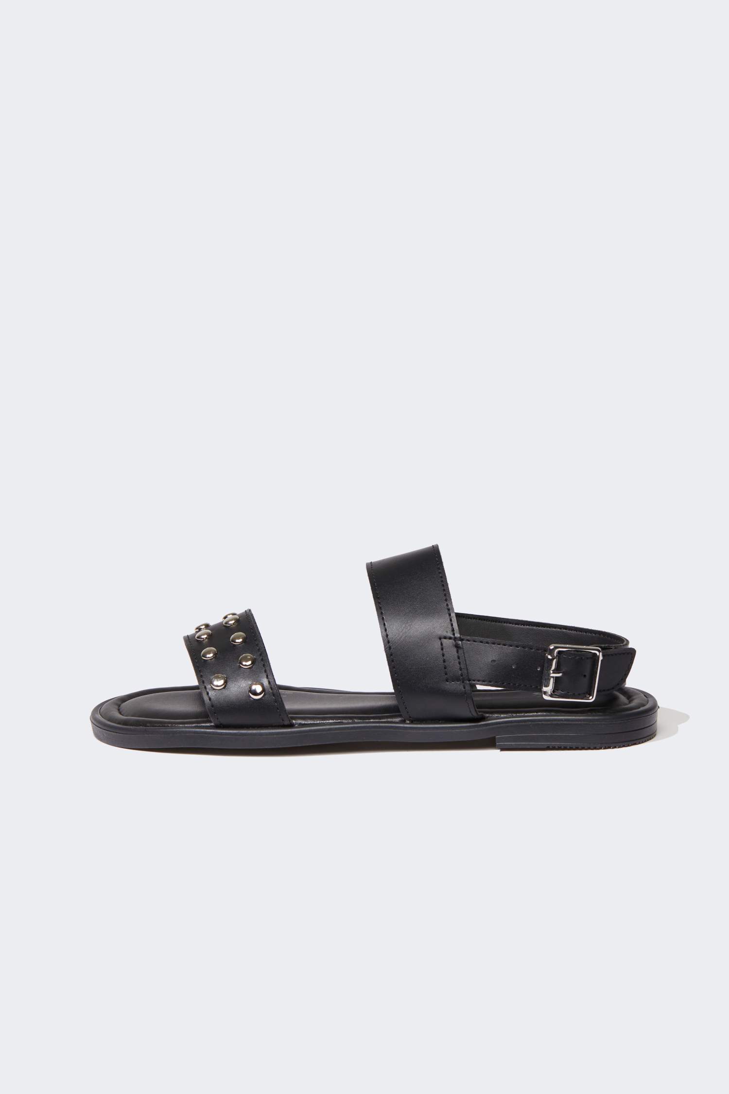 Woman Double Strap Flat Sole Sandals