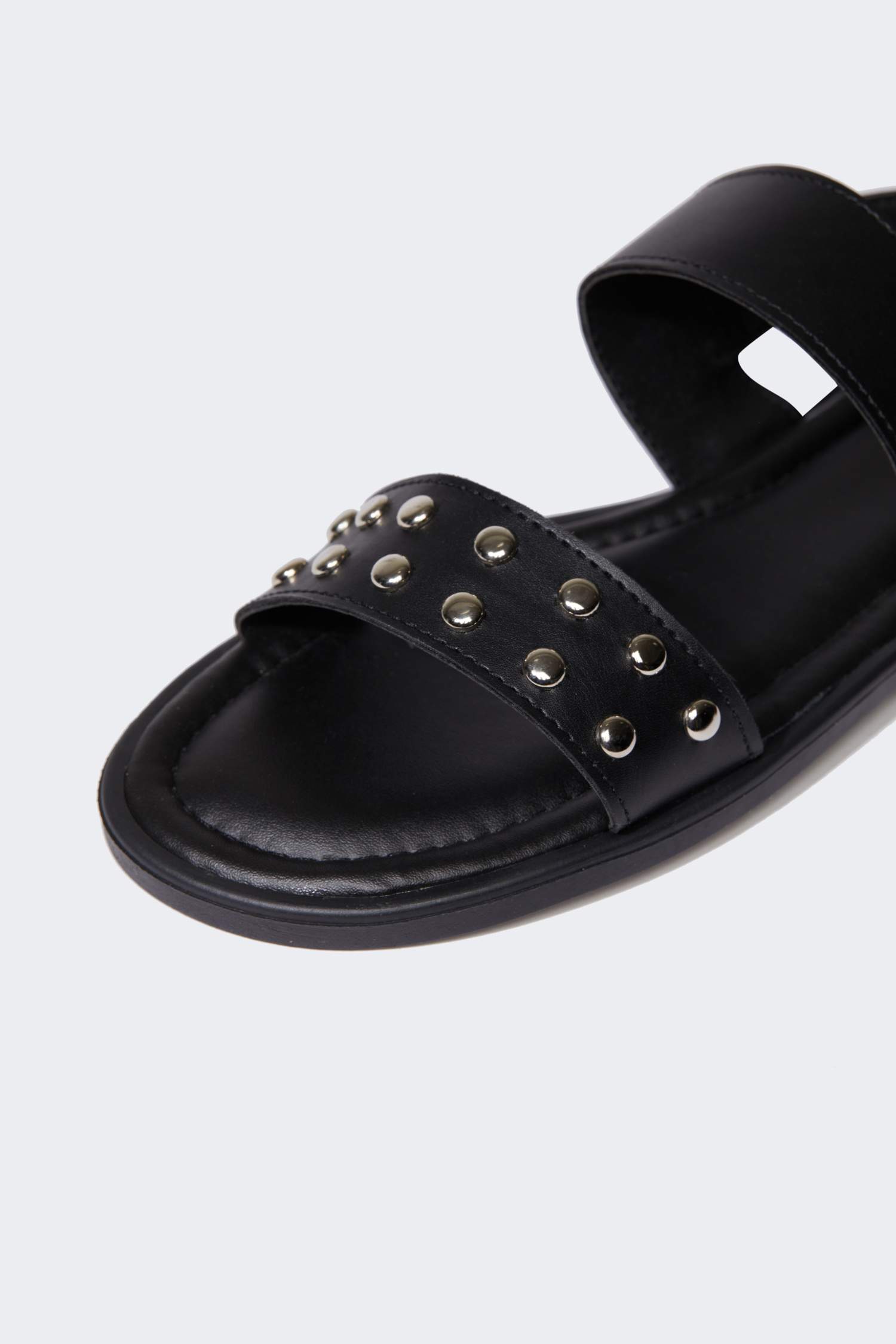 Woman Double Strap Flat Sole Sandals