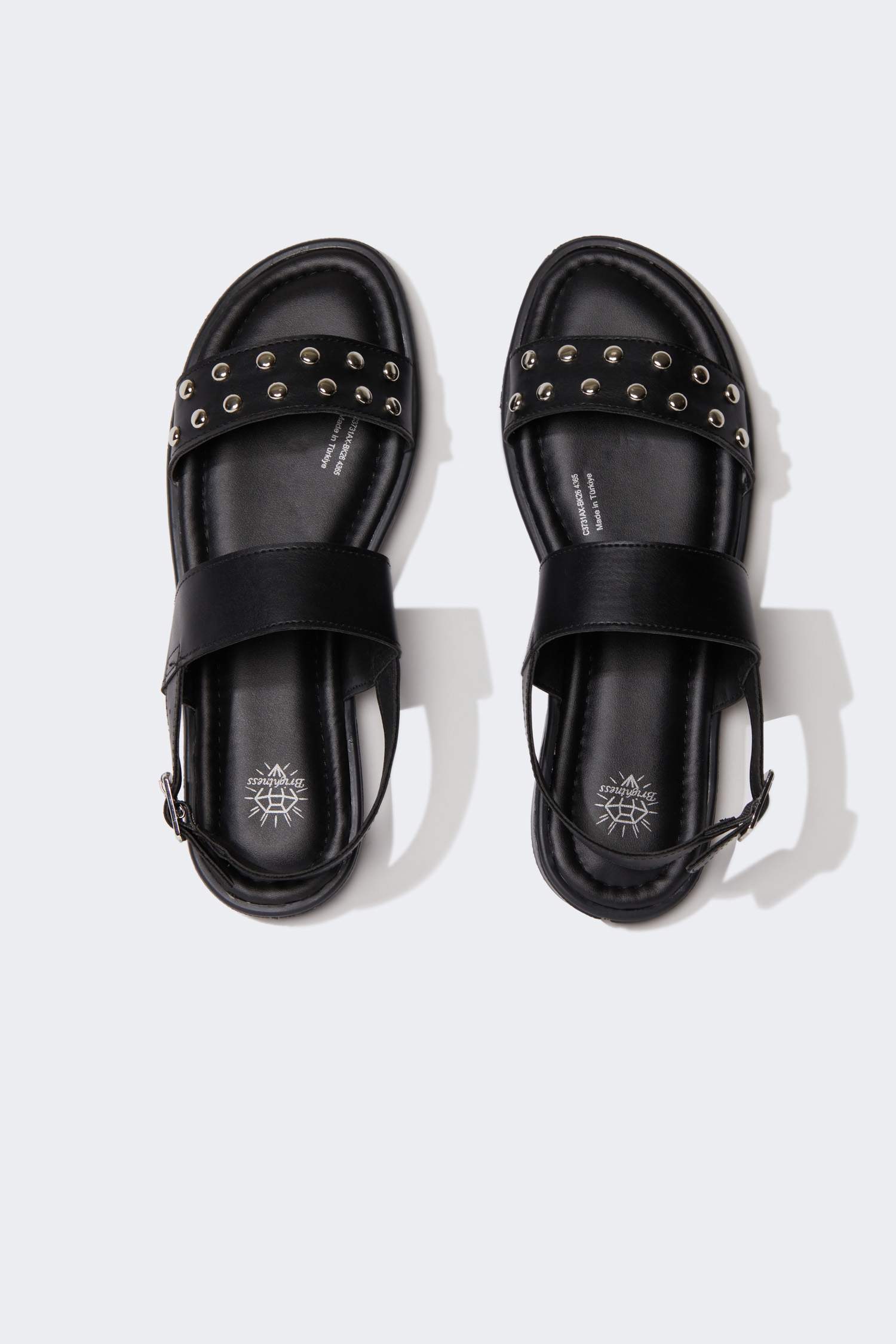 Woman Double Strap Flat Sole Sandals