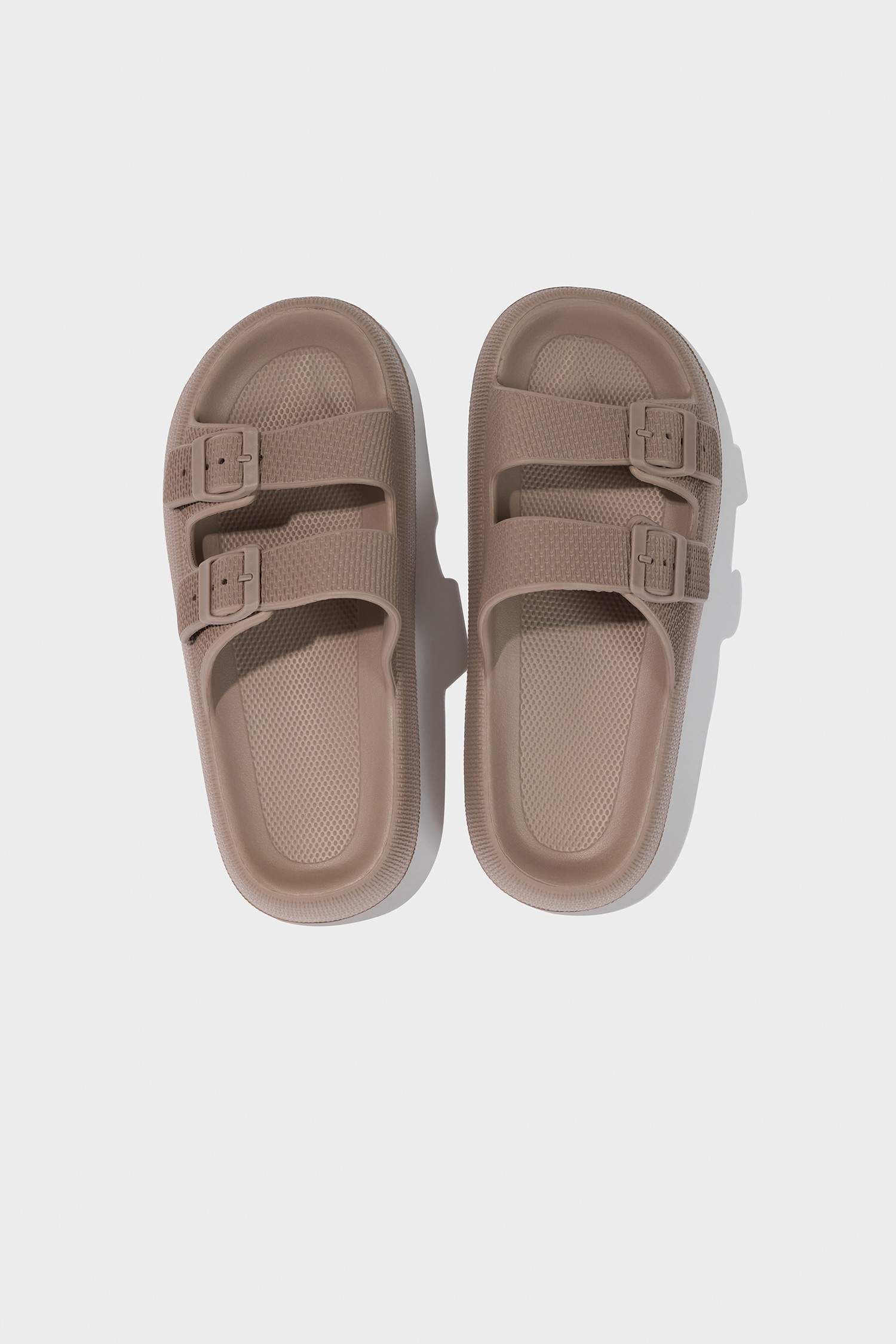 Man High Sole Double Banded Eva Slippers