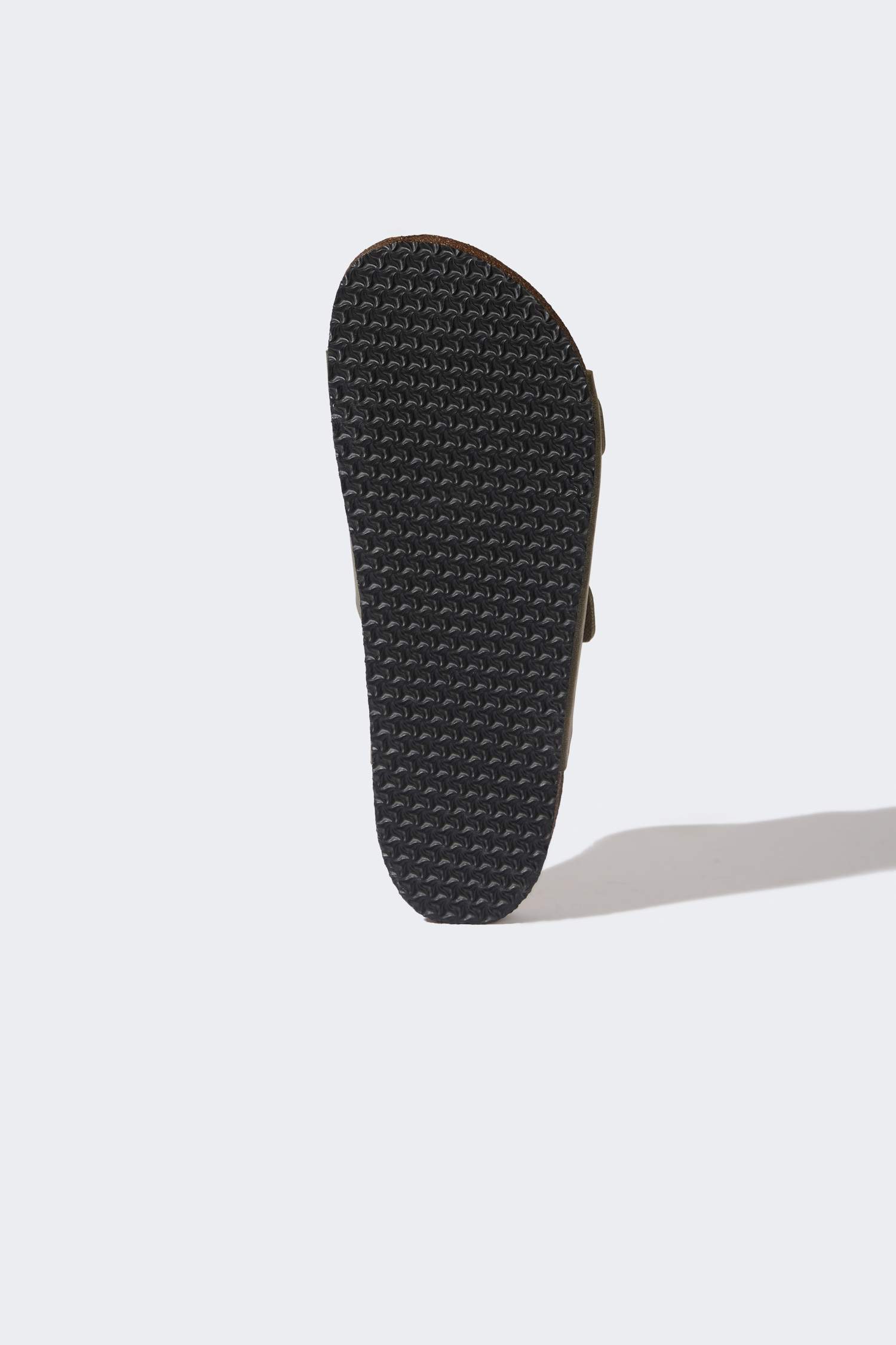 Erkek Düz Taban Çift Bantlı Suni Deri Terlik