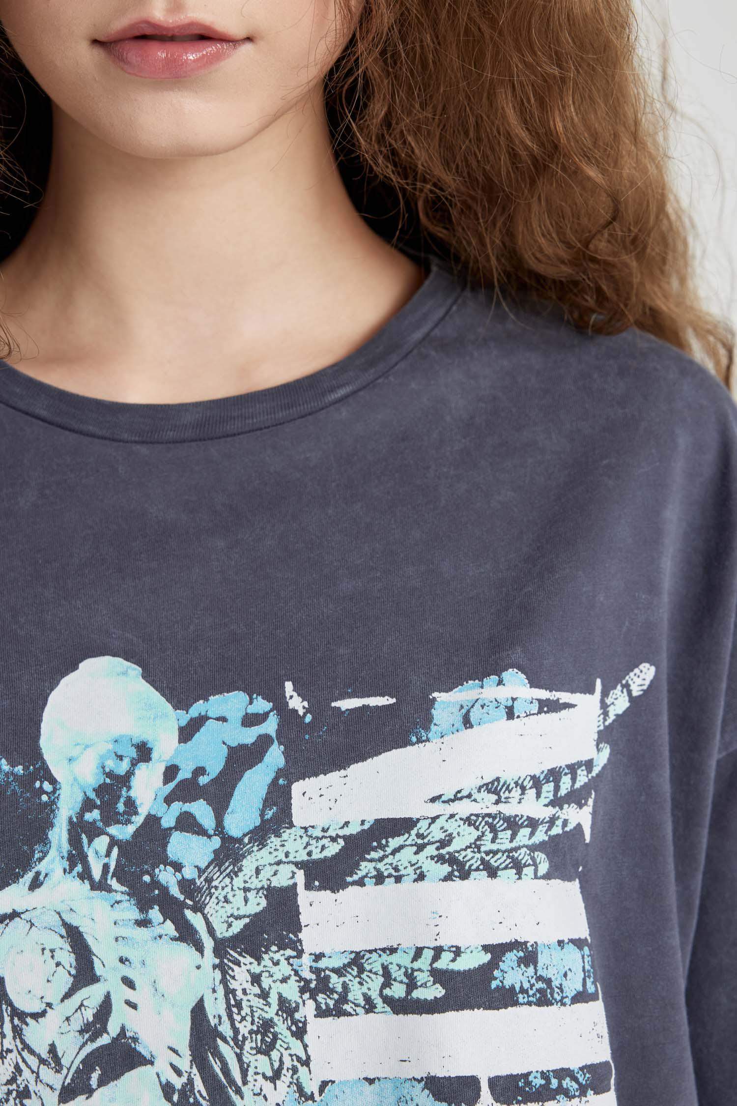 Nirvana дөңгелек жаға үлкен Қысқа жеңді футболка