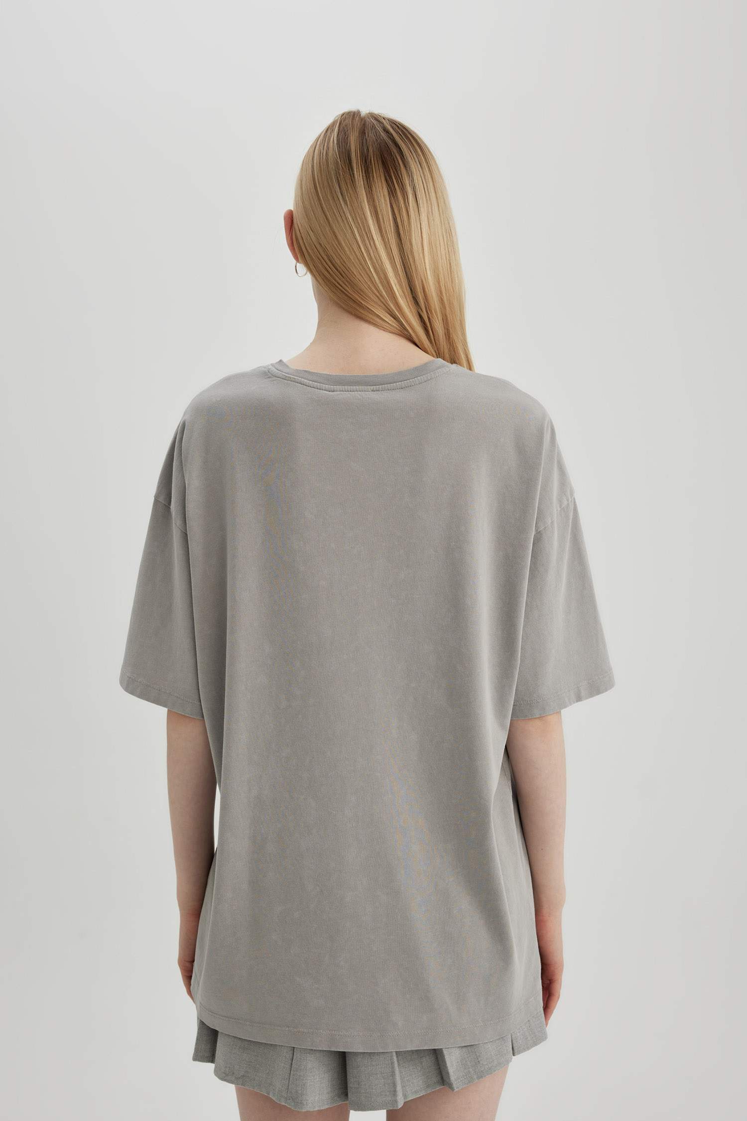 Blondie Oversize Fit Printed Washable Faded Effect T-Shirt