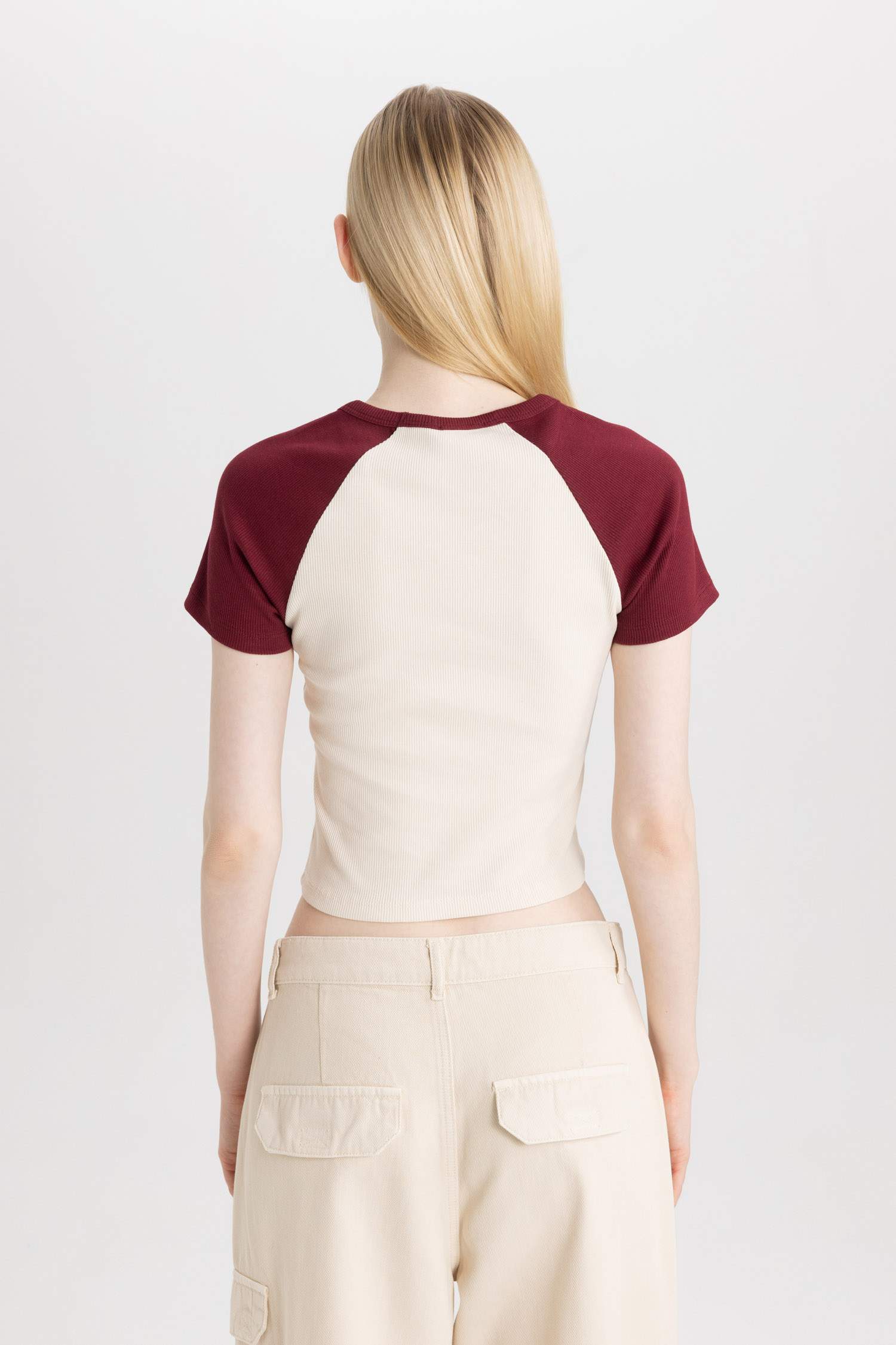 T-Shirt Slim imprimé Powerpuff Girls à manches courtess à Col Rond