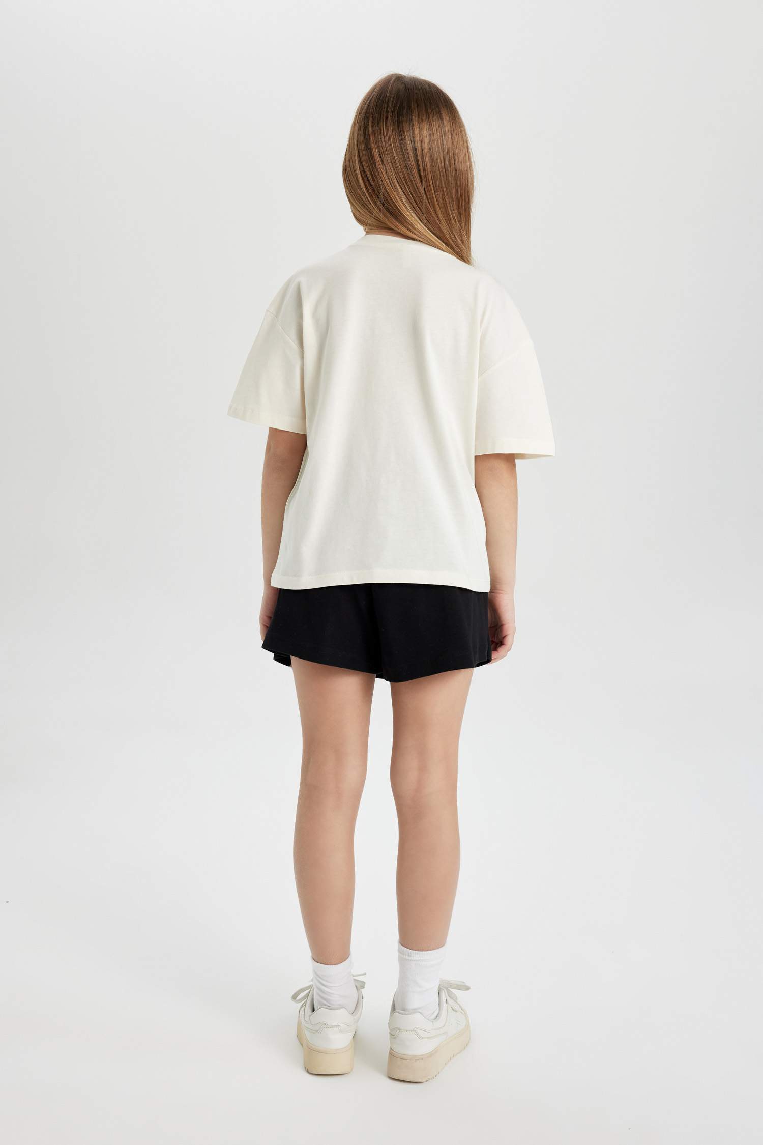 Girl Printed Short Sleeve T-Shirt Skirt 2 Piece Set