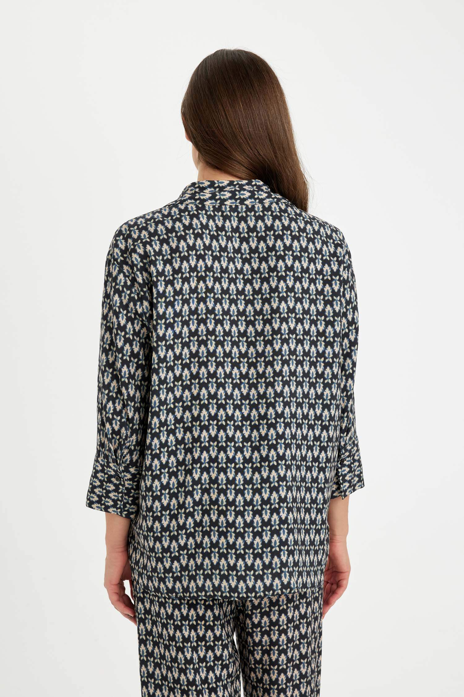 Regular Fit Patterned Long Sleeve Shirt