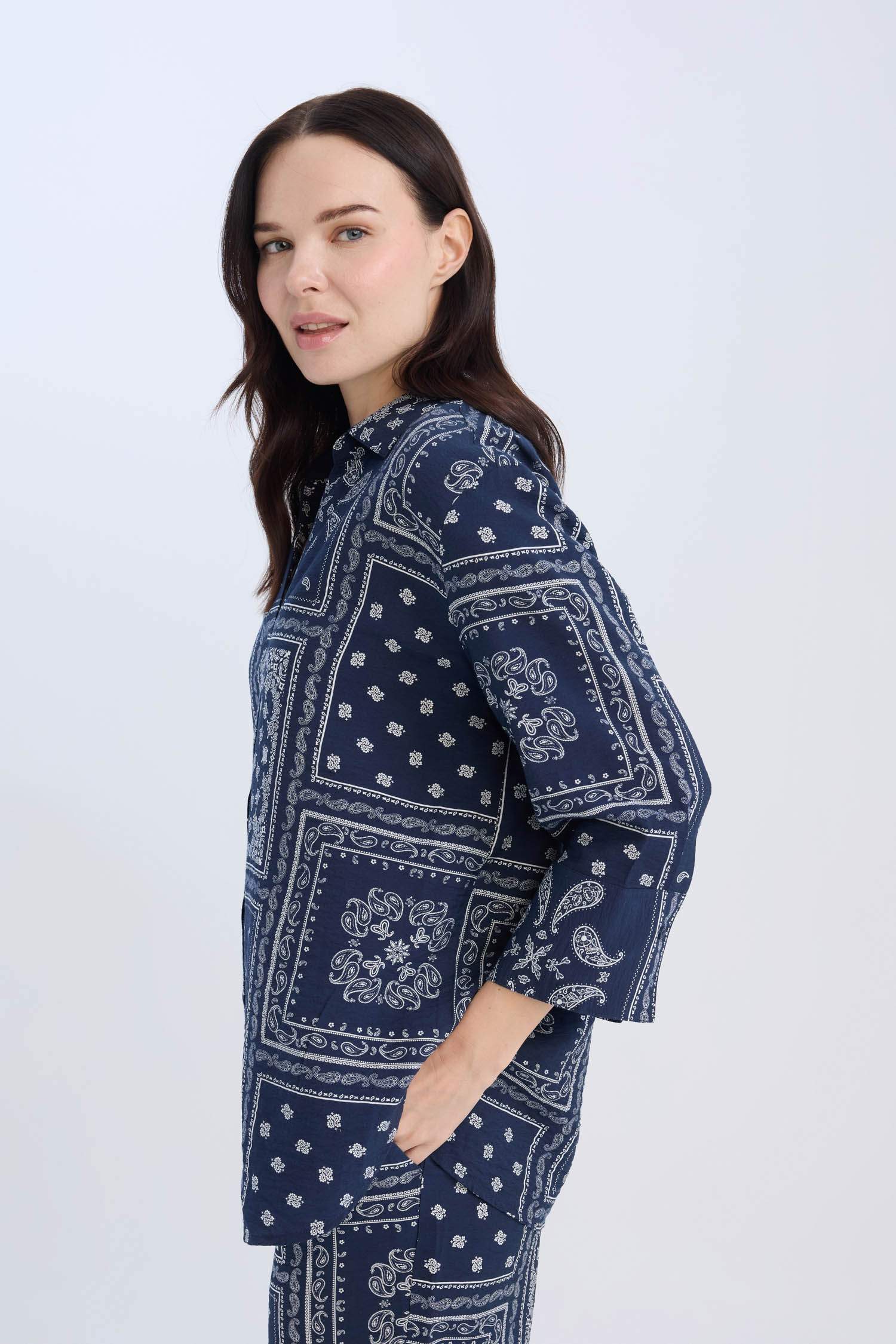 қалыпты пішім Ұзын жеңді көйлек