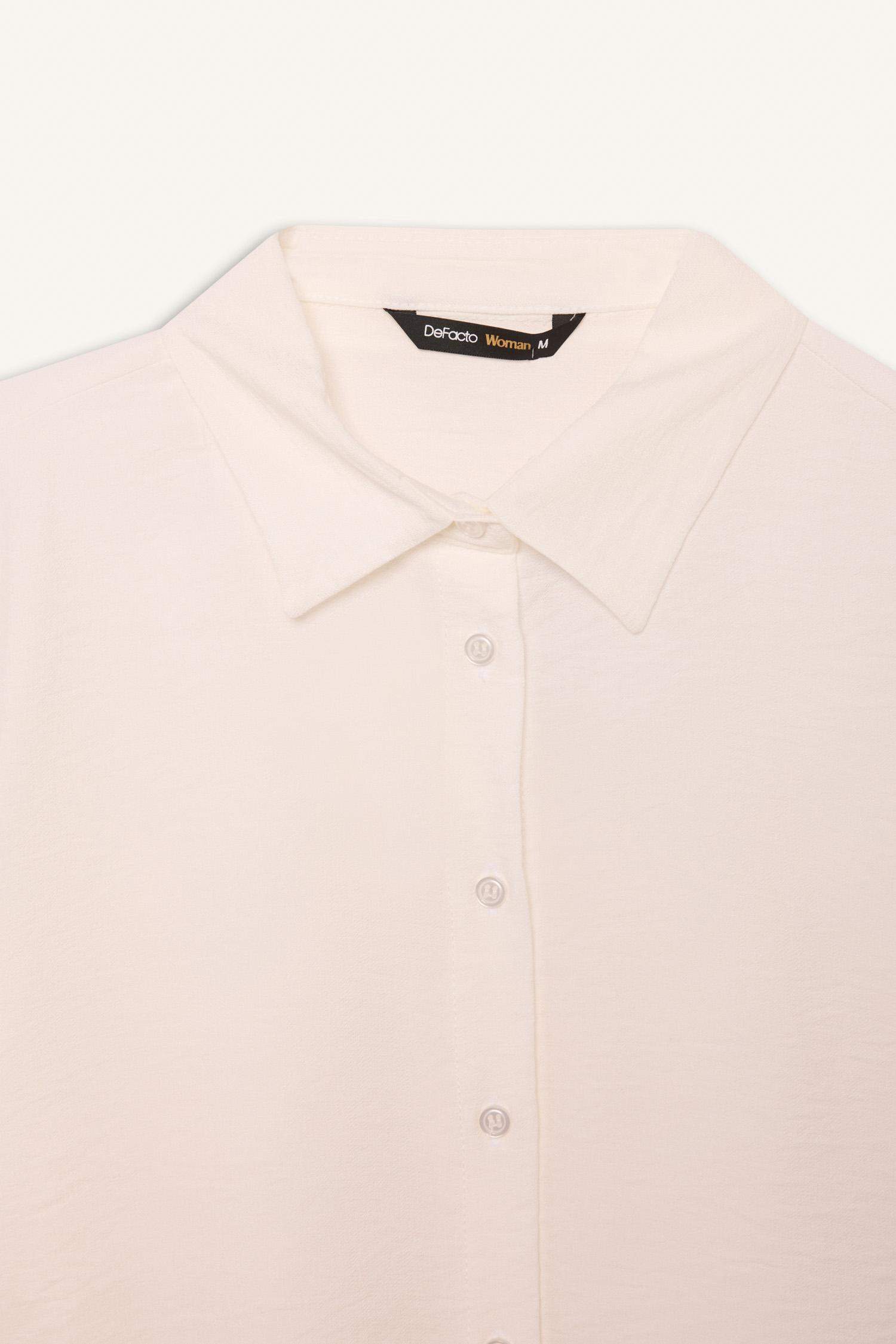 Regular Fit Basic Düz Uzun Kollu Gömlek