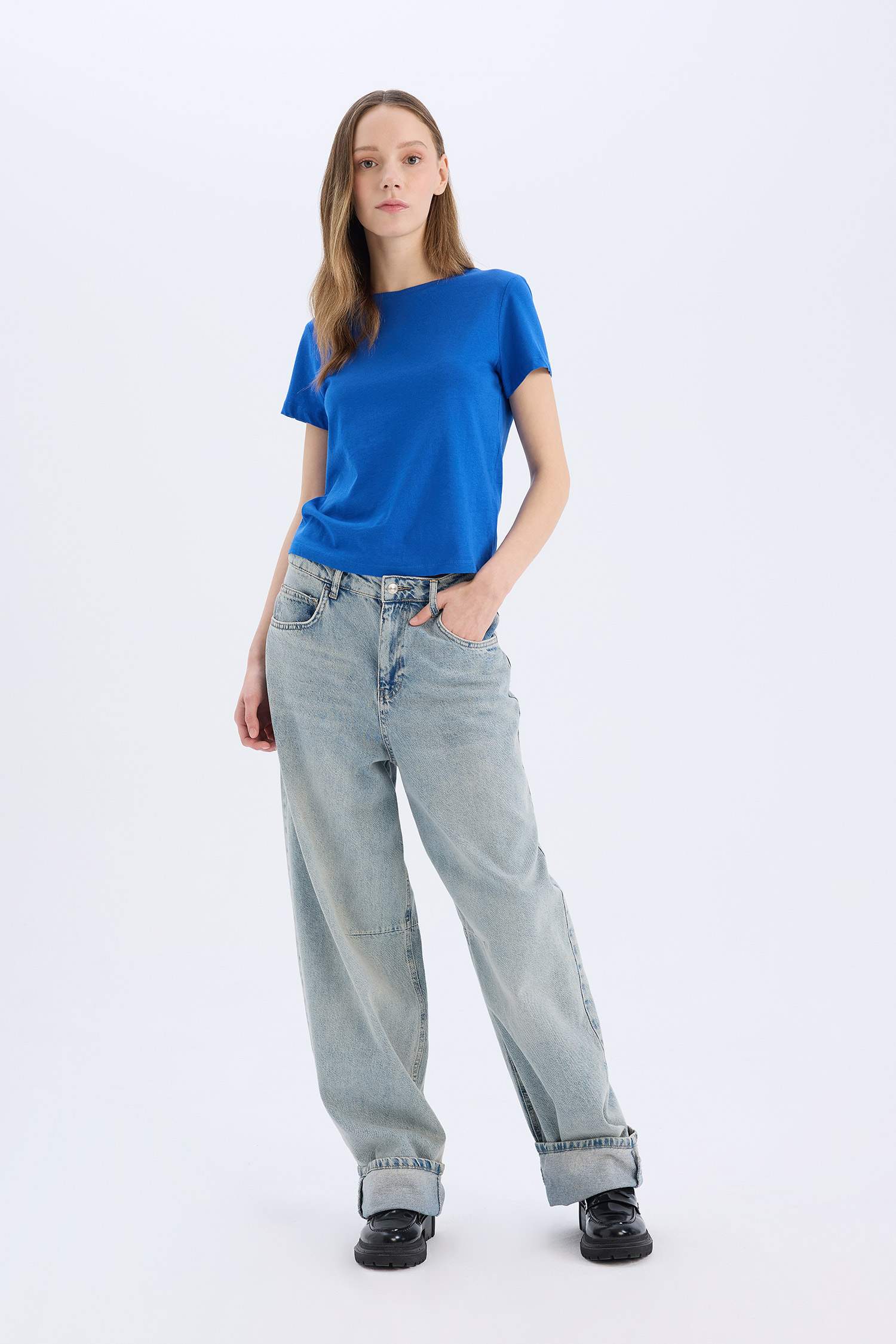 Coool Regular Fit Bisiklet Yaka Basic Düz Kısa Kollu Tişört