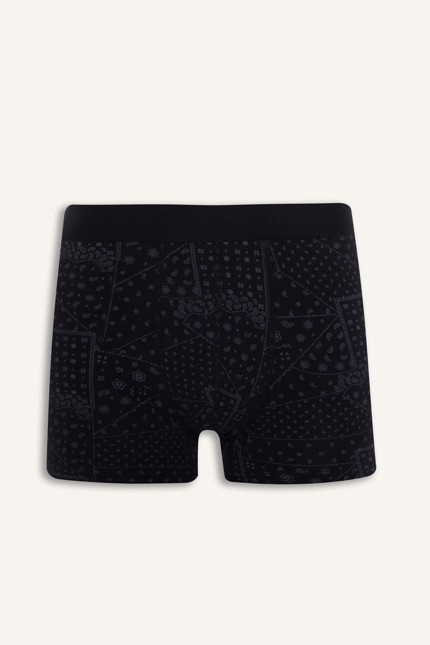 Regular Fıt Şal Desenli 3'lü Boxer