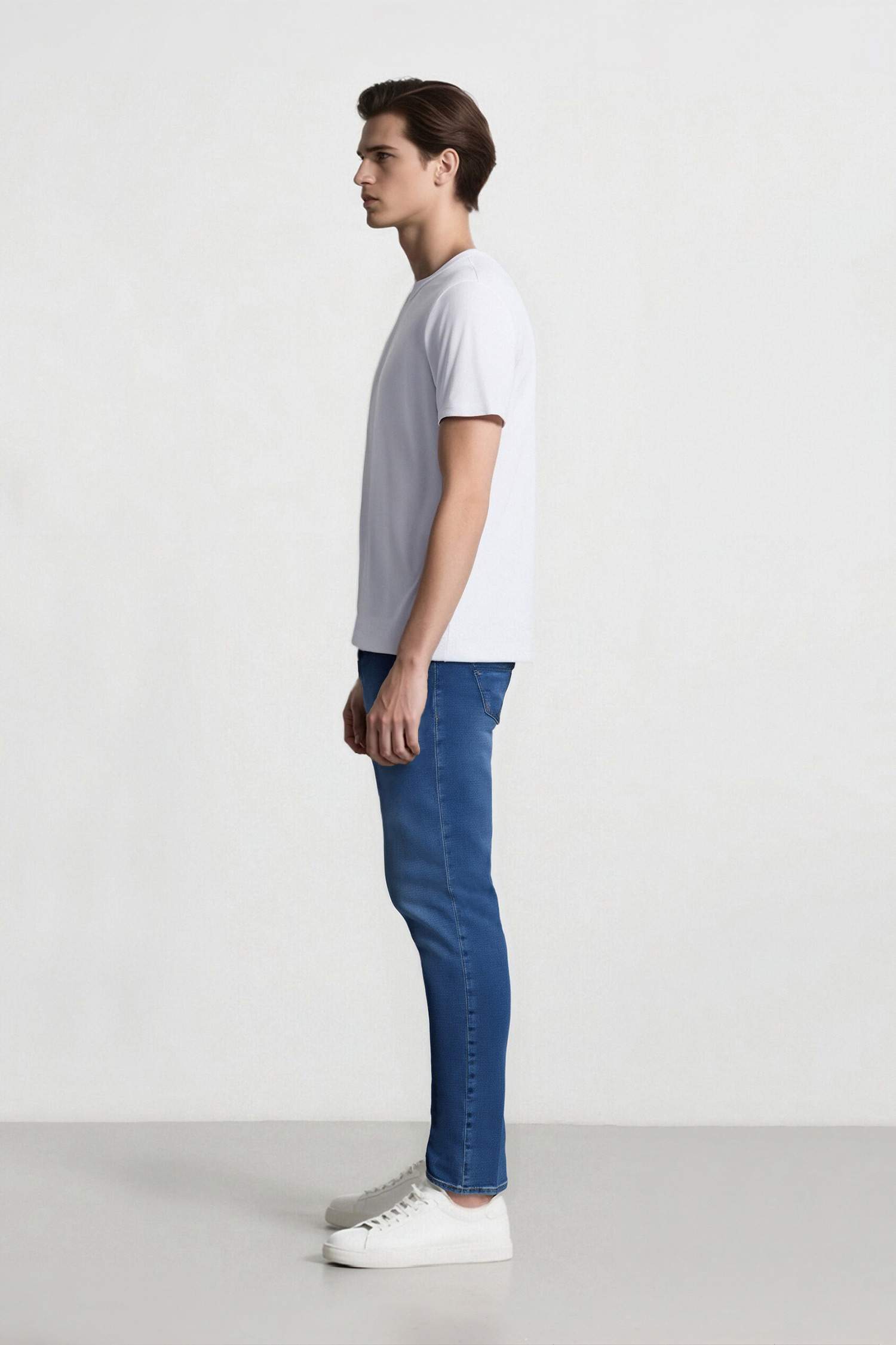 سروال جينز بيدرو سليم فيت برجل ضيق وخصر عادي