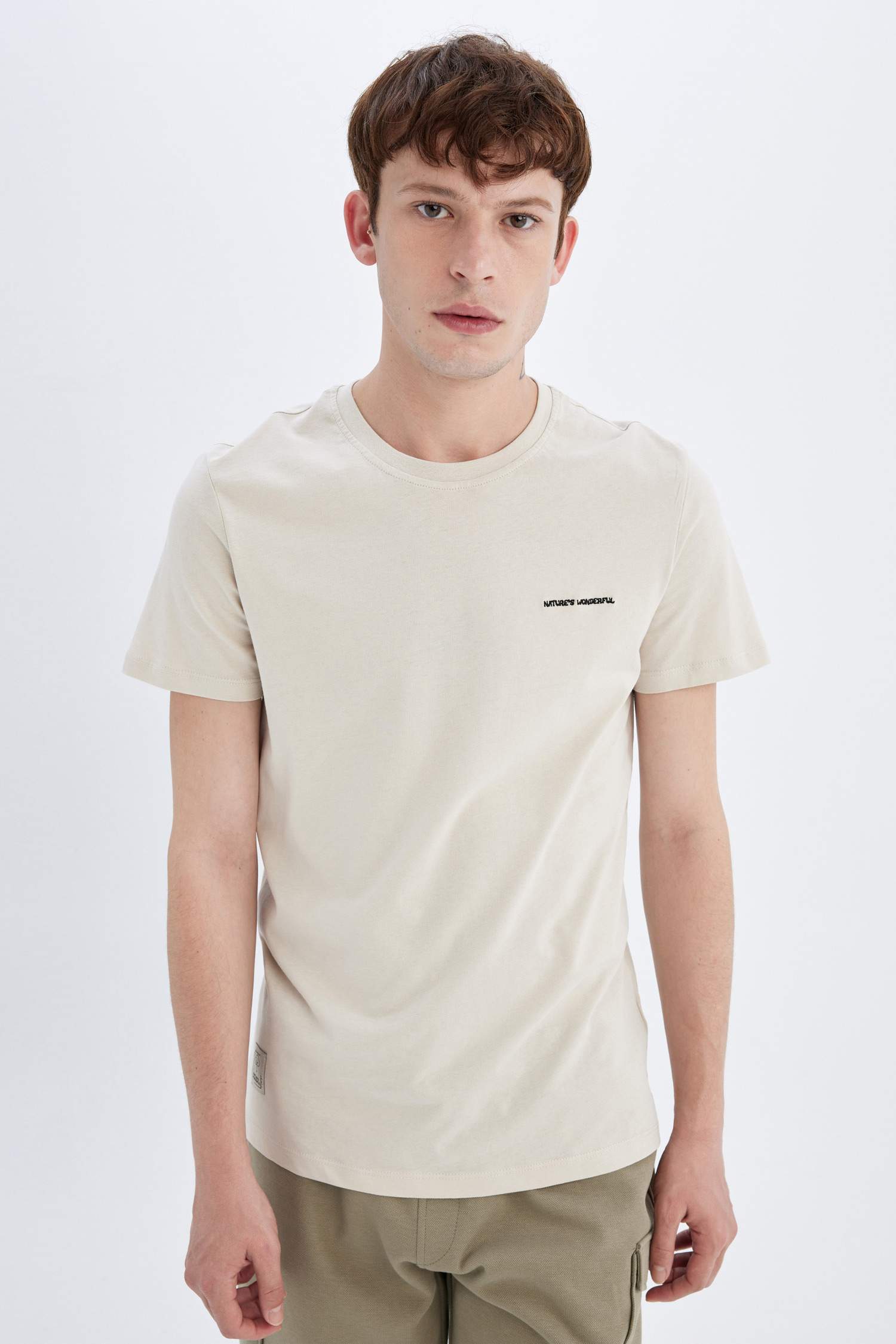 Slim Fit Crew Neck Printed T-Shirt
