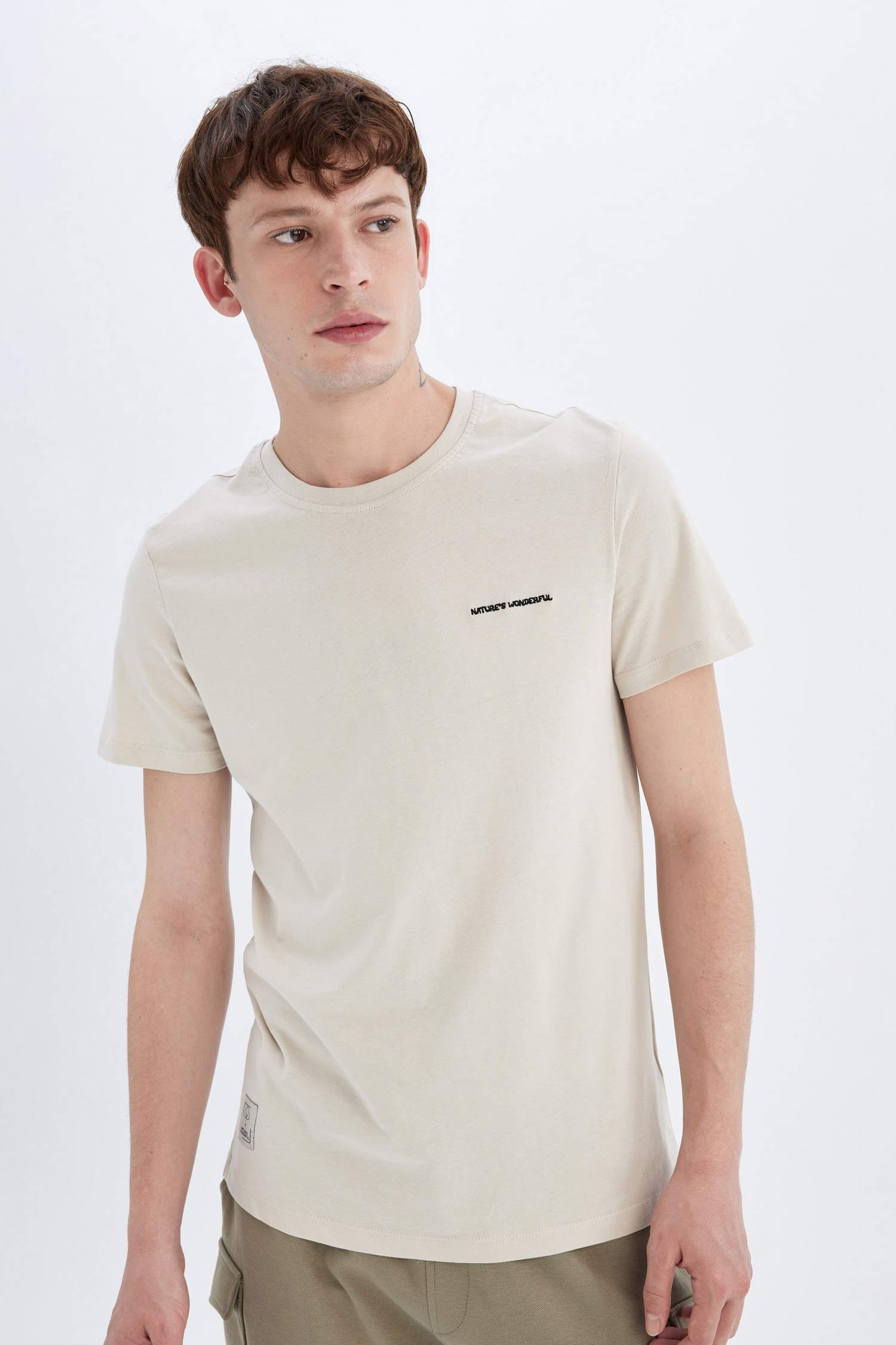 Slim Fit Crew Neck Printed T-Shirt