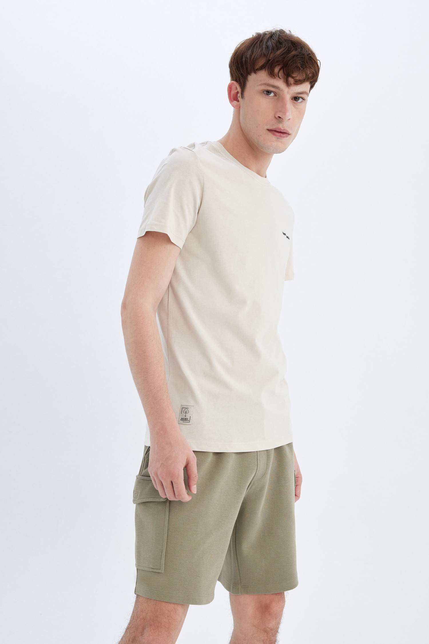 Slim Fit Crew Neck Printed T-Shirt