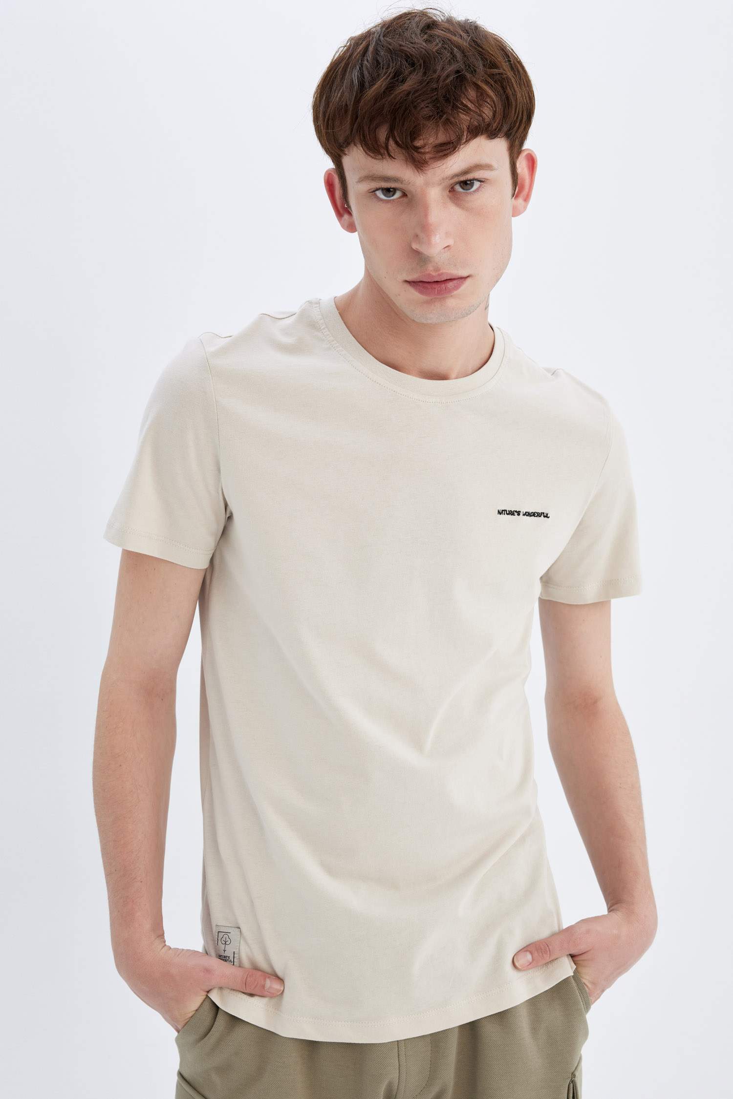Slim Fit Crew Neck Printed T-Shirt