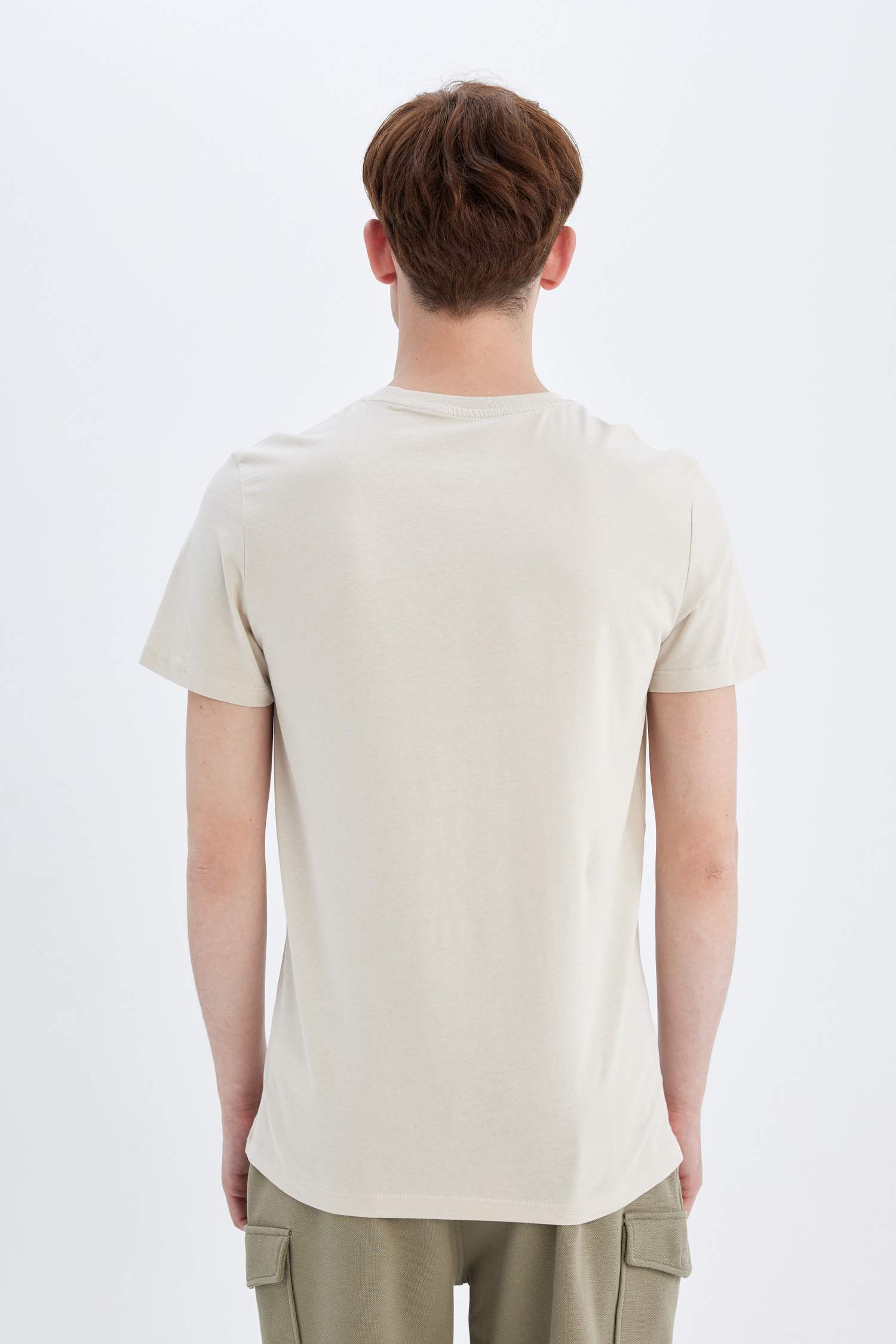 Slim Fit Crew Neck Printed T-Shirt